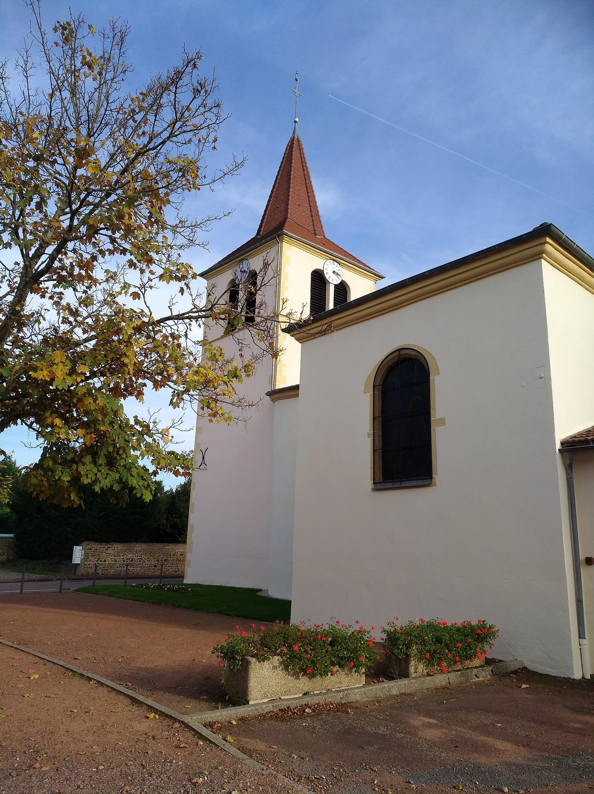 Photo showing: Église Saint-Pierre-et-Saint-Claude de Pradines (Loire, France).