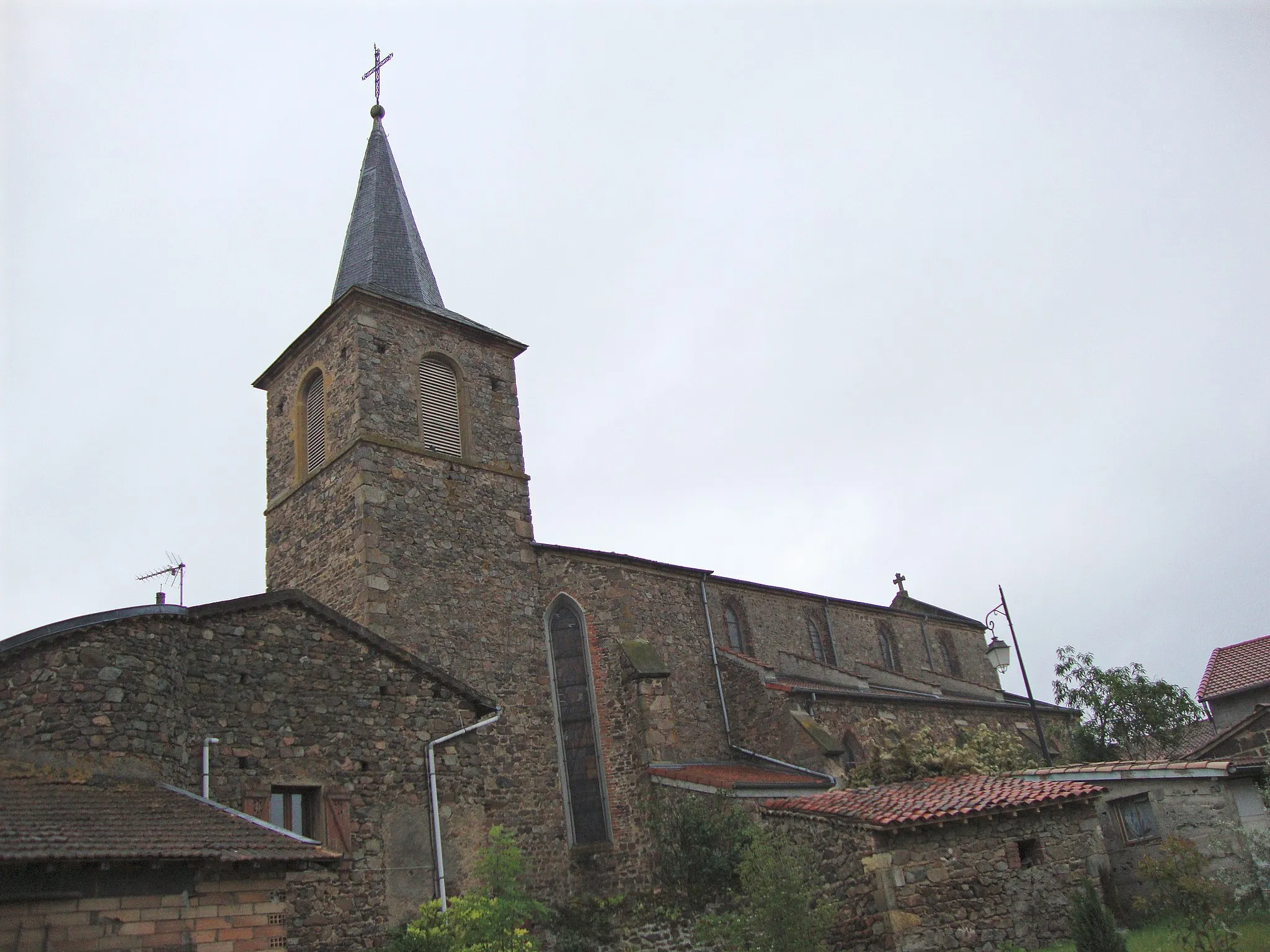 Photo showing: Pinay (Loire, Fr) église coté tour
