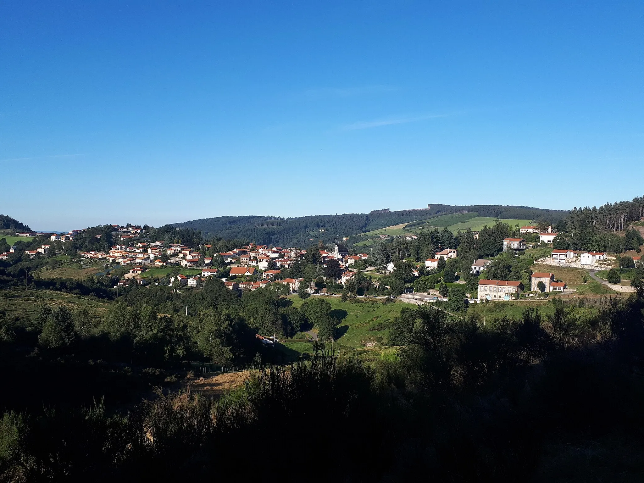 Photo showing: Vue sur Planfoy, Loire, France