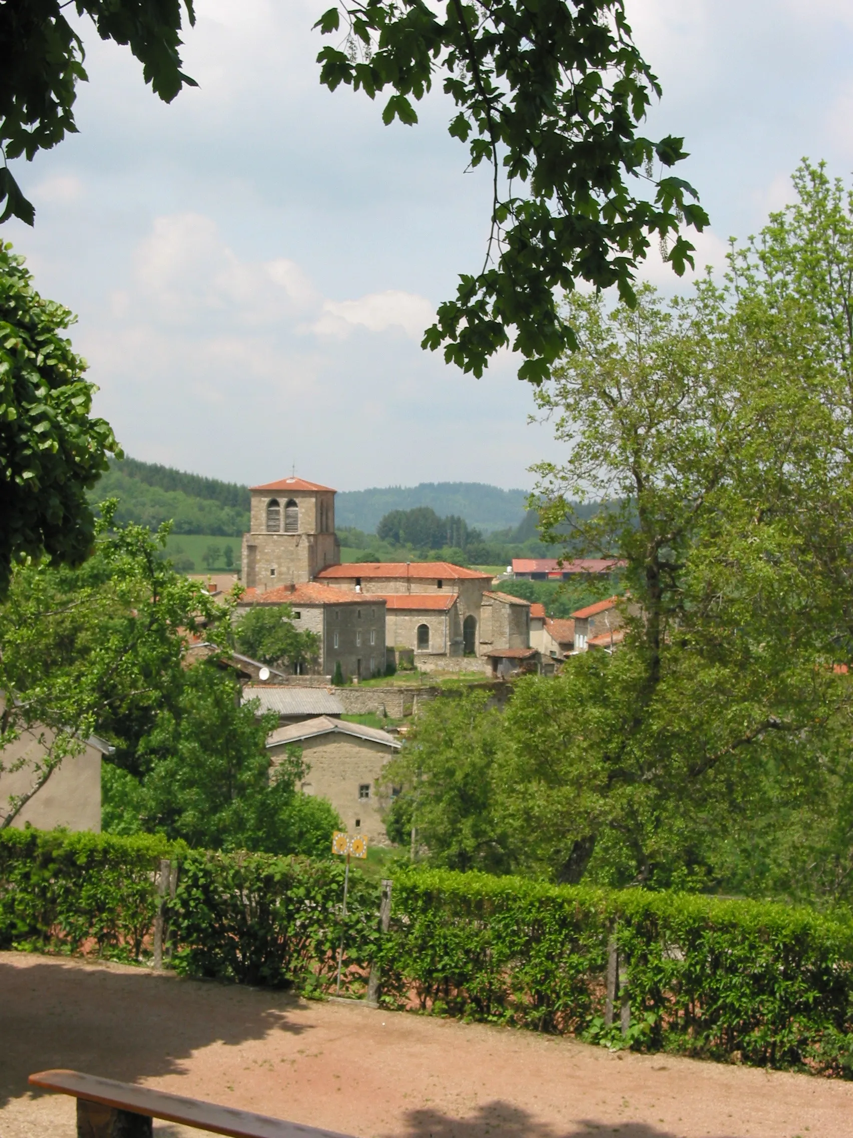 Photo showing: Vue du Village de st jean la vêtre