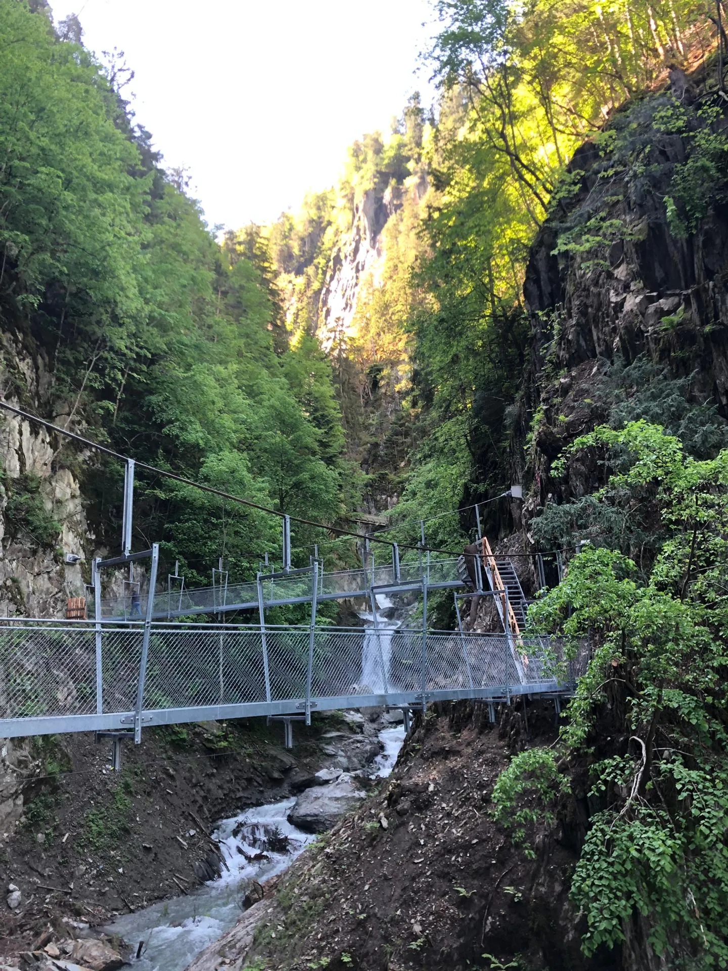 Photo showing: Nouvelles passerelles métalliques installées en 2019 dans les Gorges du Durnand - Suisse - Valais - Bovernier