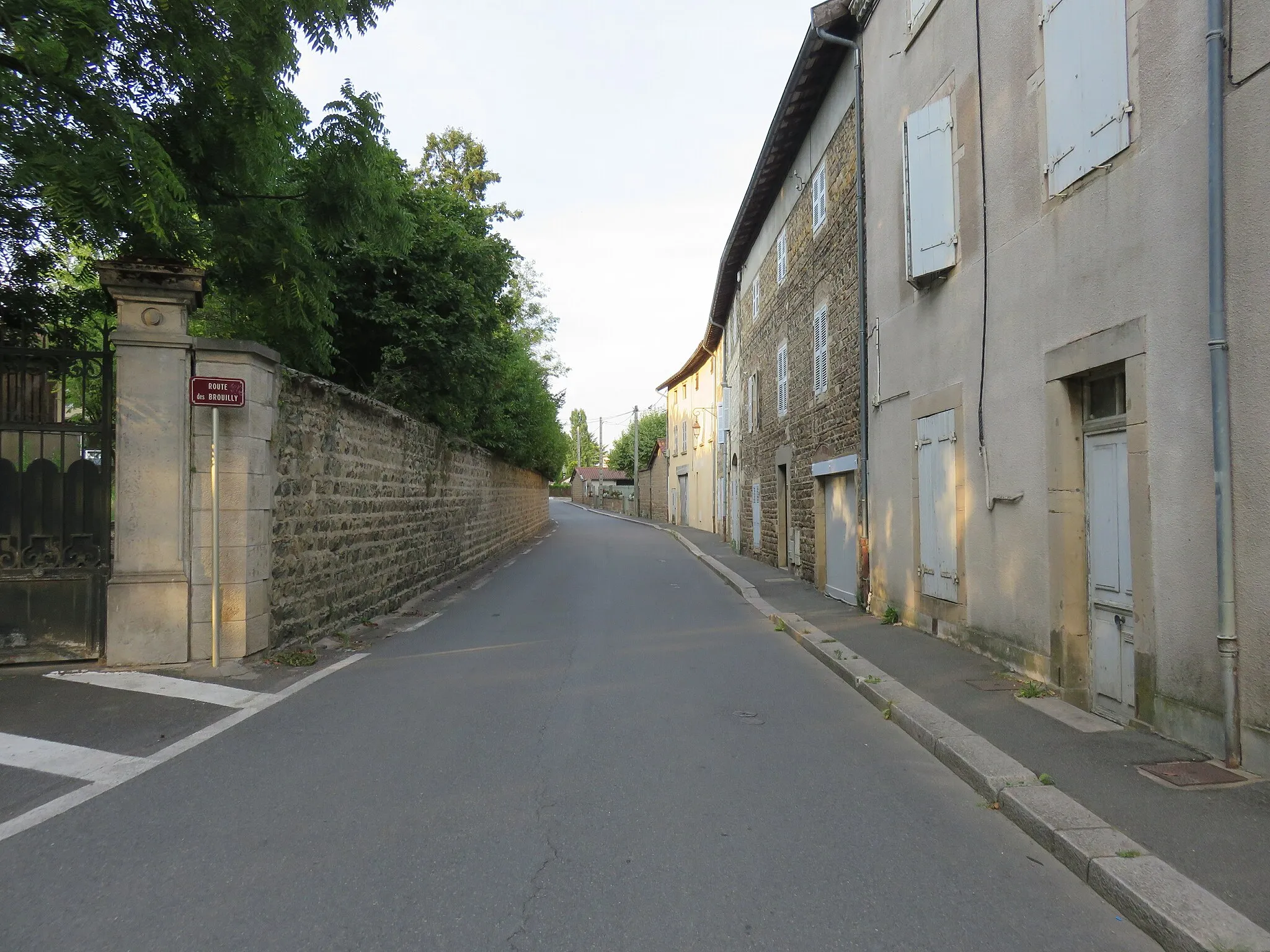 Photo showing: Route des Brouilly à Saint-Lager (Rhône, France).