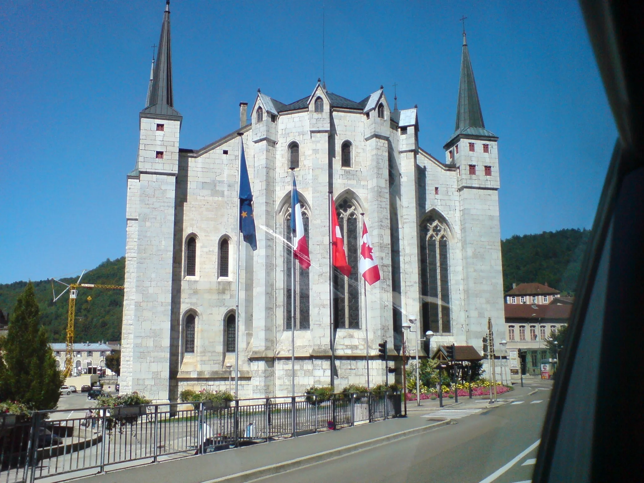 Photo showing: Il s'agit de la Cathédrale à Saint-Claude vue de l'arrière