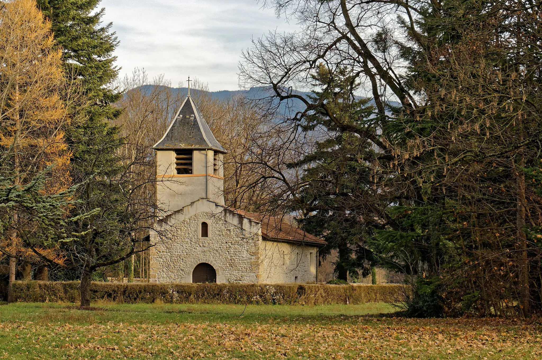Photo showing: Chapelle Saint-Maurice au hameau de Fontagneux à Varces-Allières-et-Risset.