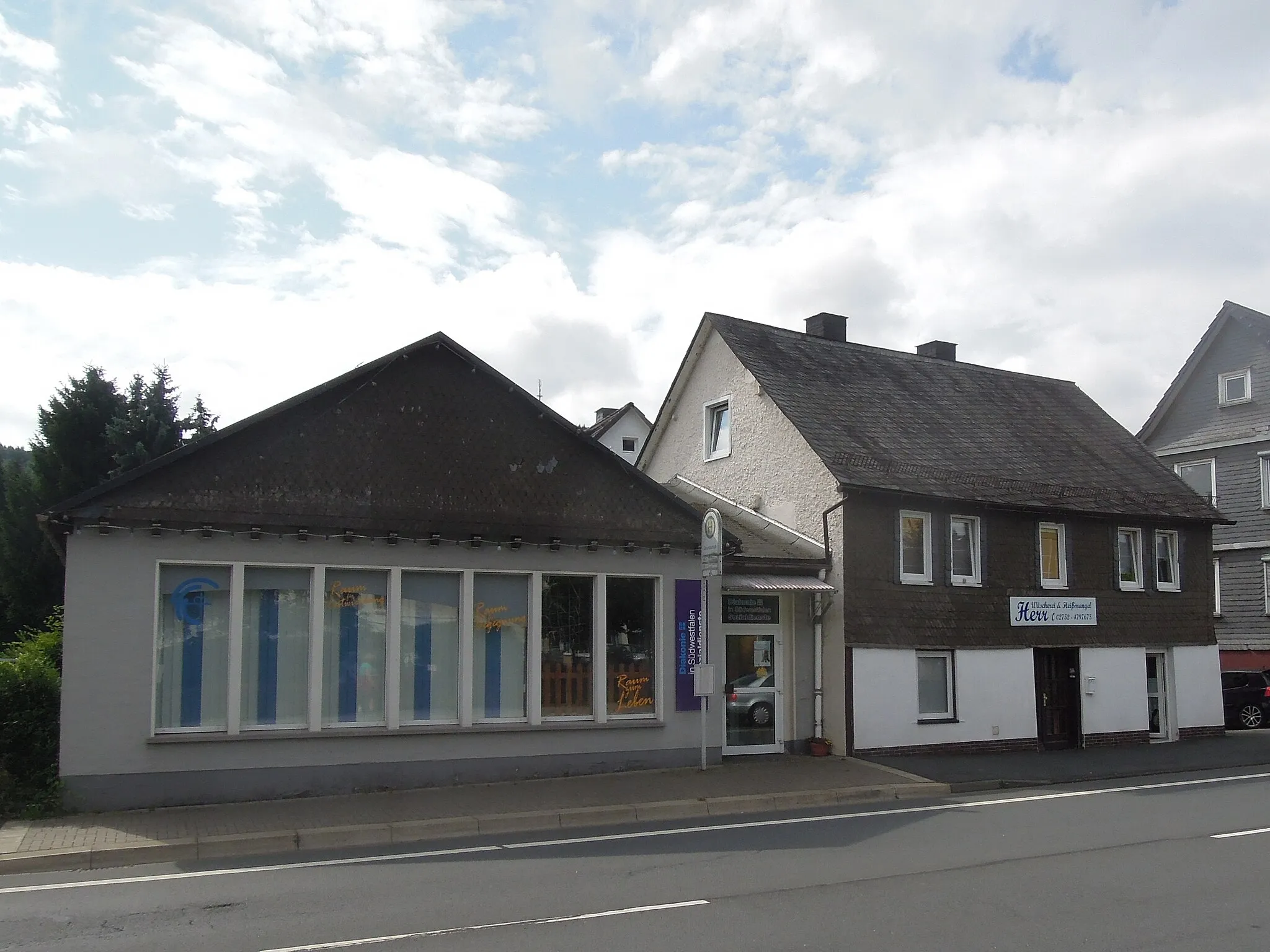 Photo showing: Lage der Steine Bad Laasphe Bahnhofstr 50