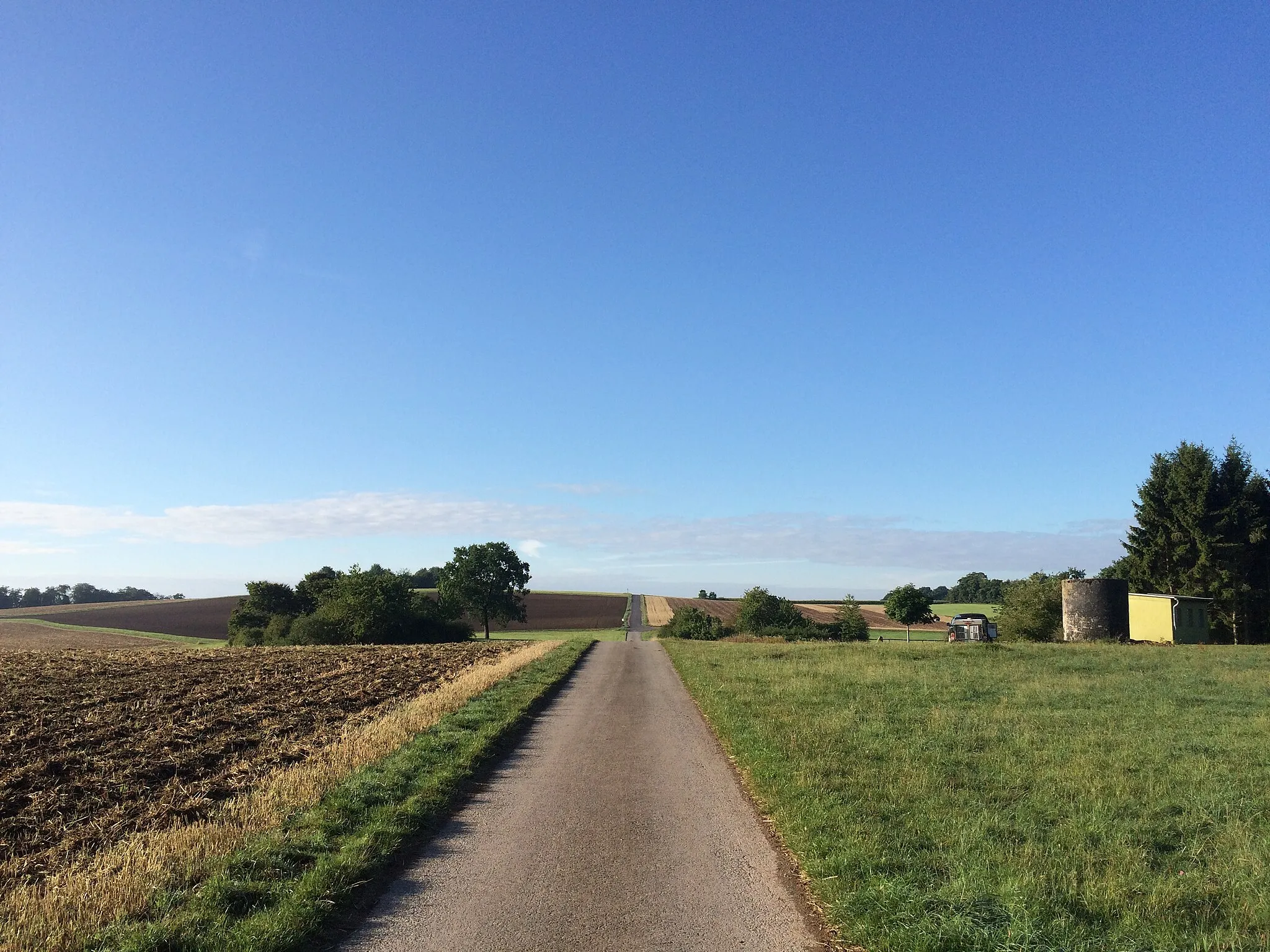 Photo showing: Der Hessische Radfernweg R5 zwischen dem Dalwigker Holz und den Kreisstraßen 25 und 29, Vöhl