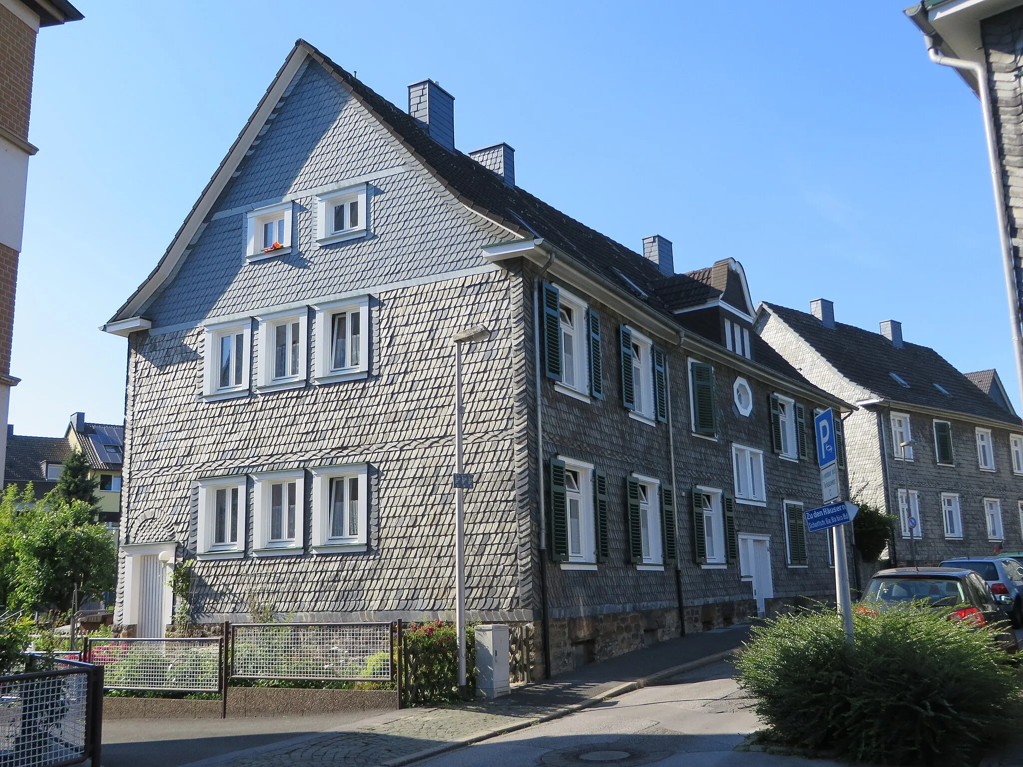 Photo showing: Houses of garten city Gartenstadt Crengeldanz in Witten, Germany