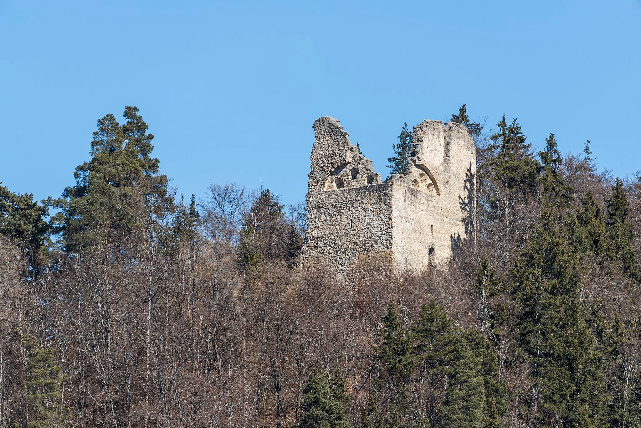 Photo showing: Castle ruin Altmannsberg in Mannsberg, municipality Kappel am Krappfeld, district Sankt Veit, Carinthia, Austria, EU
