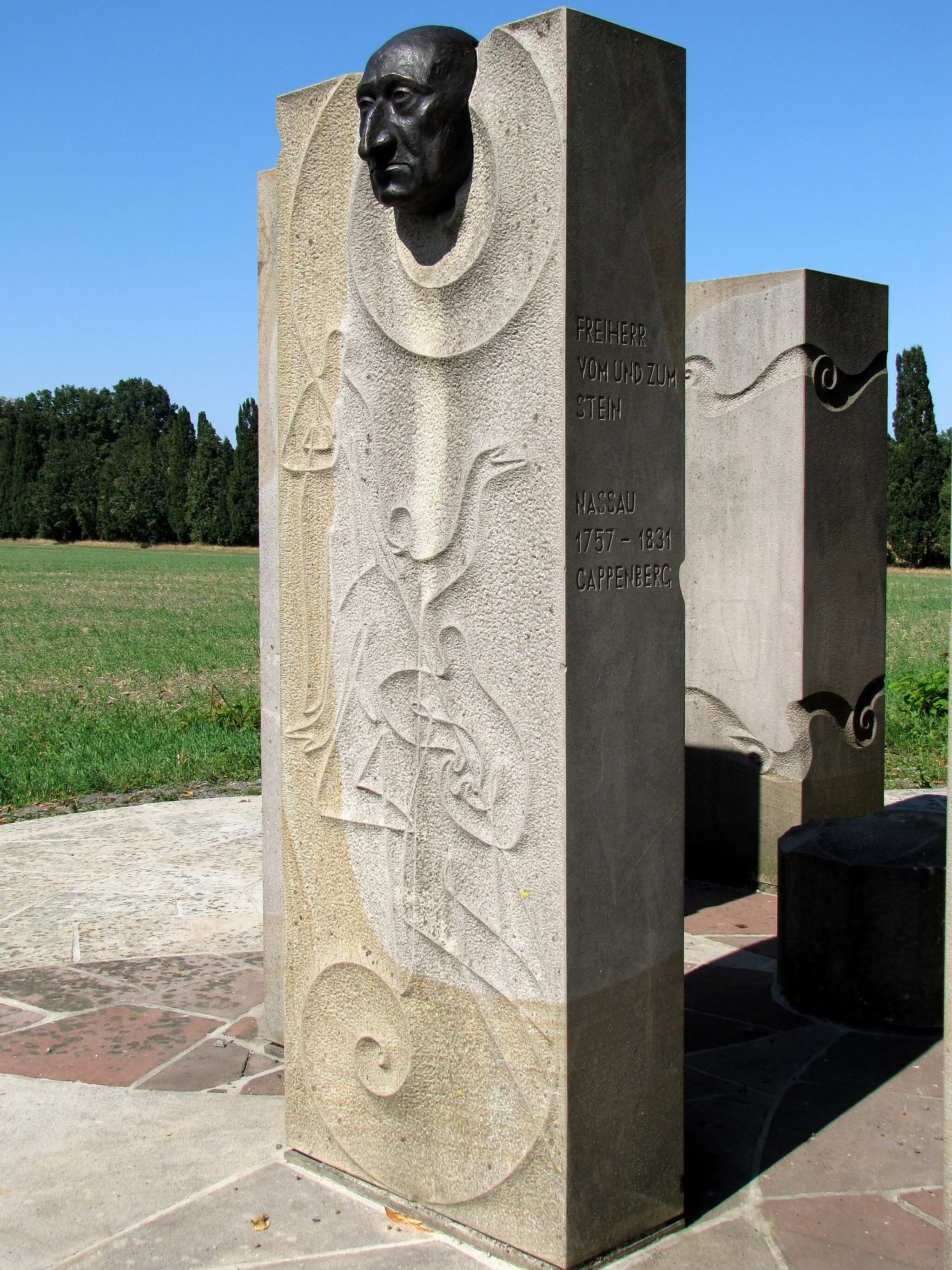 Photo showing: Denkmal für den Freiherrn vom und zum Stein in der Nähe des Schlosses Cappenberg
