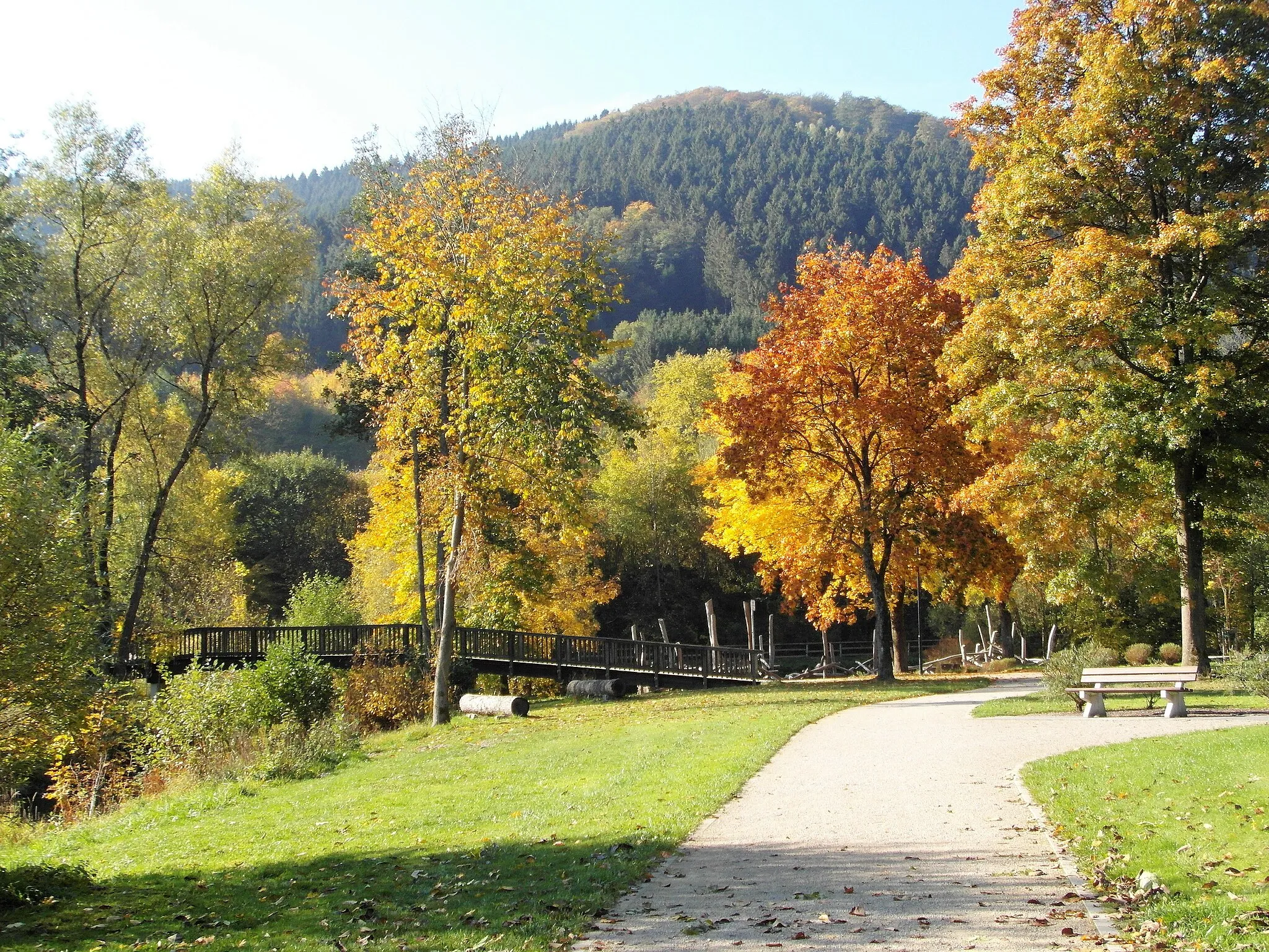 Photo showing: Kurpark TalVital in Saalhausen (Lennestadt) im Oktober 2018 (Teilansicht)