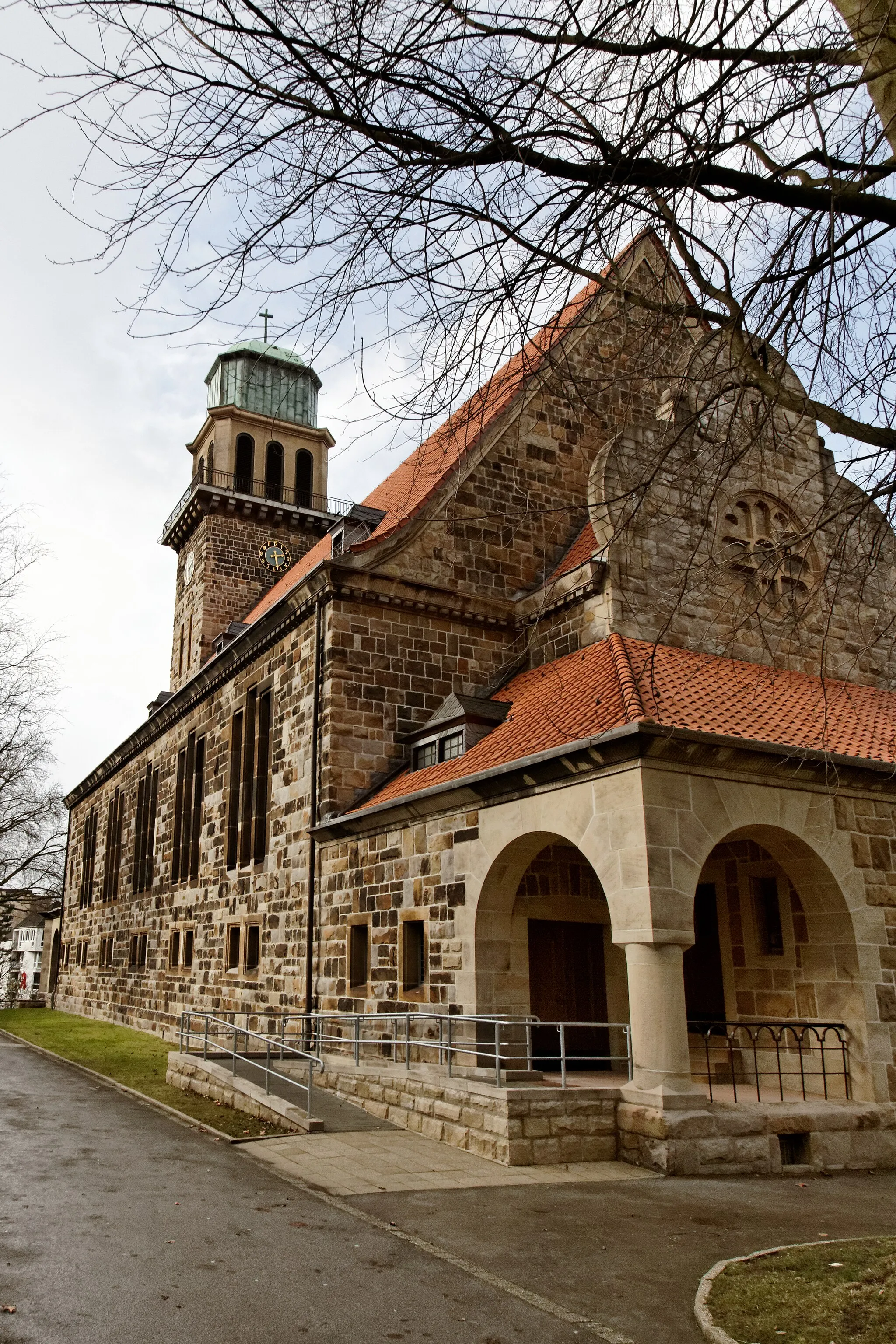 Photo showing: Evangelische Erlöserkirche Hiltrop; Bochum, An der Hiltroper Kirche 2b; Denkmallise Bochum A 273