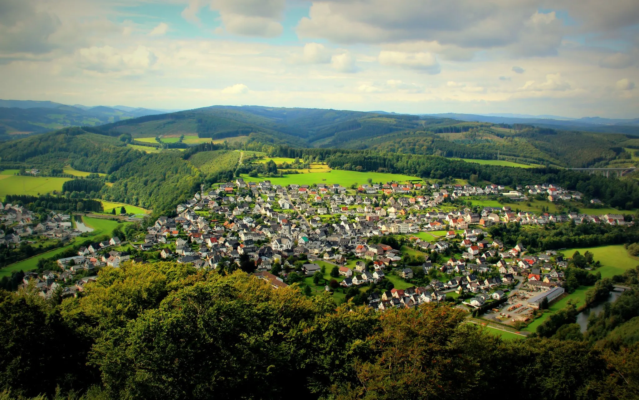 Photo showing: Blick vom Küppelturm auf Freienohl