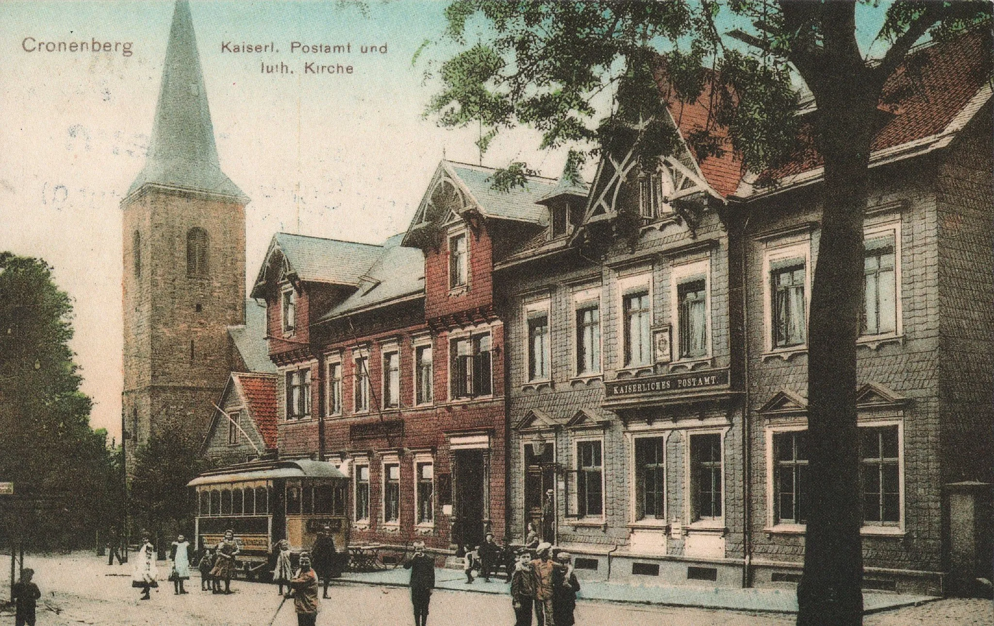 Photo showing: Emmauskirche in Cronenberg um 1900