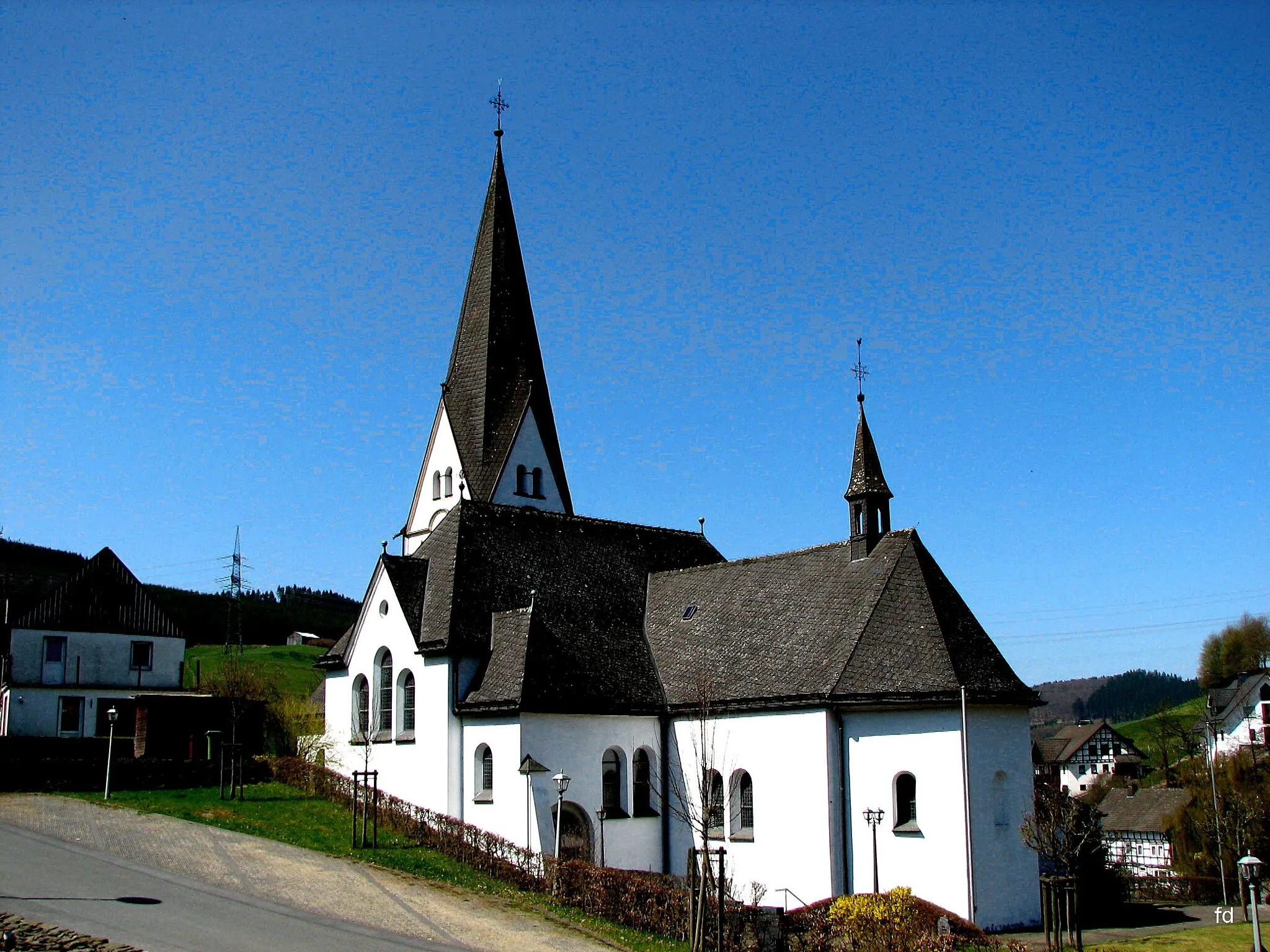 Photo showing: Pfarrkirche St. Lambertus, Schmallenberg-Kirchrarbach