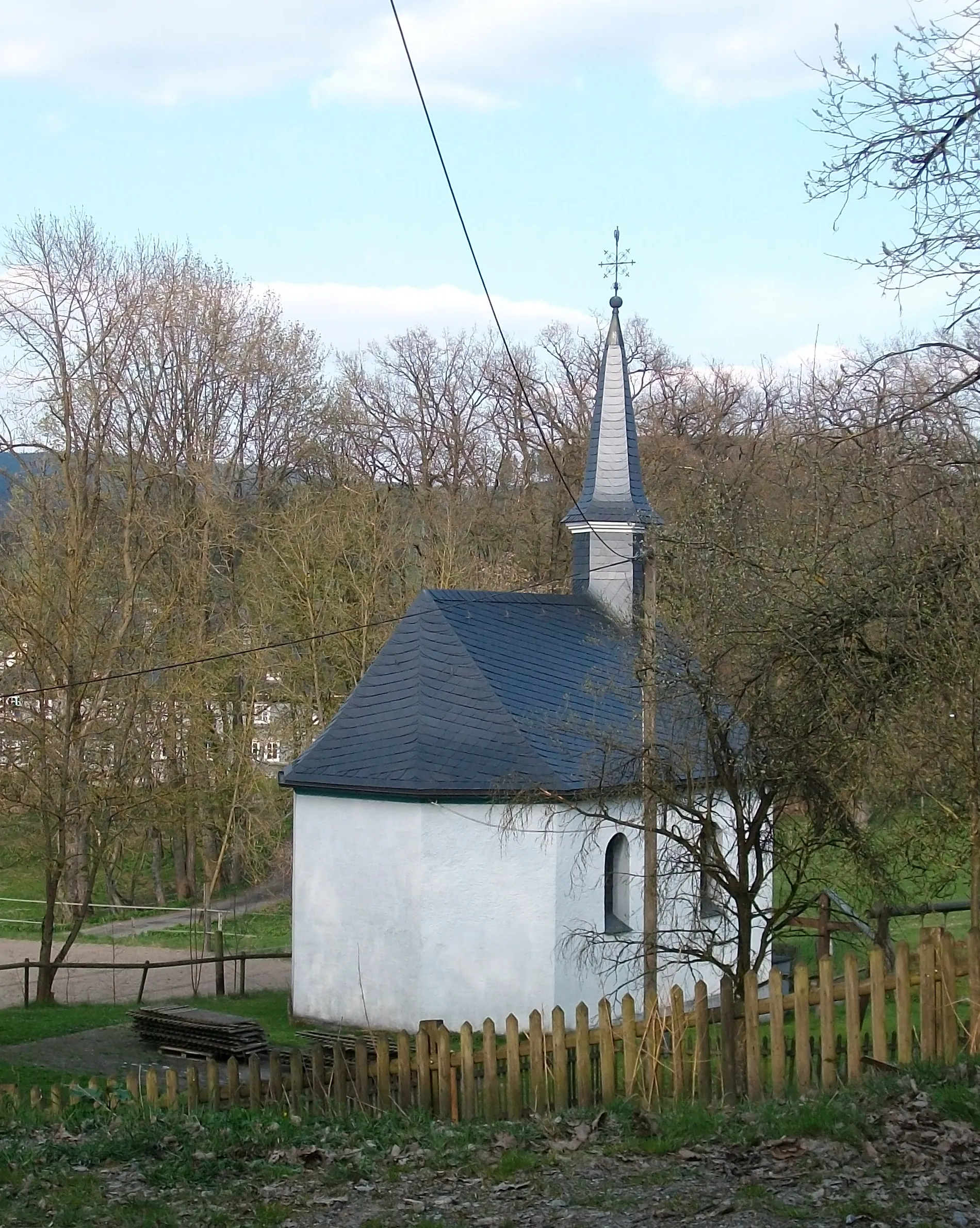 Photo showing: Schmallenberg-Ebbinghof, denkmalgeschützte Kapelle St. Laurentius (Germany)