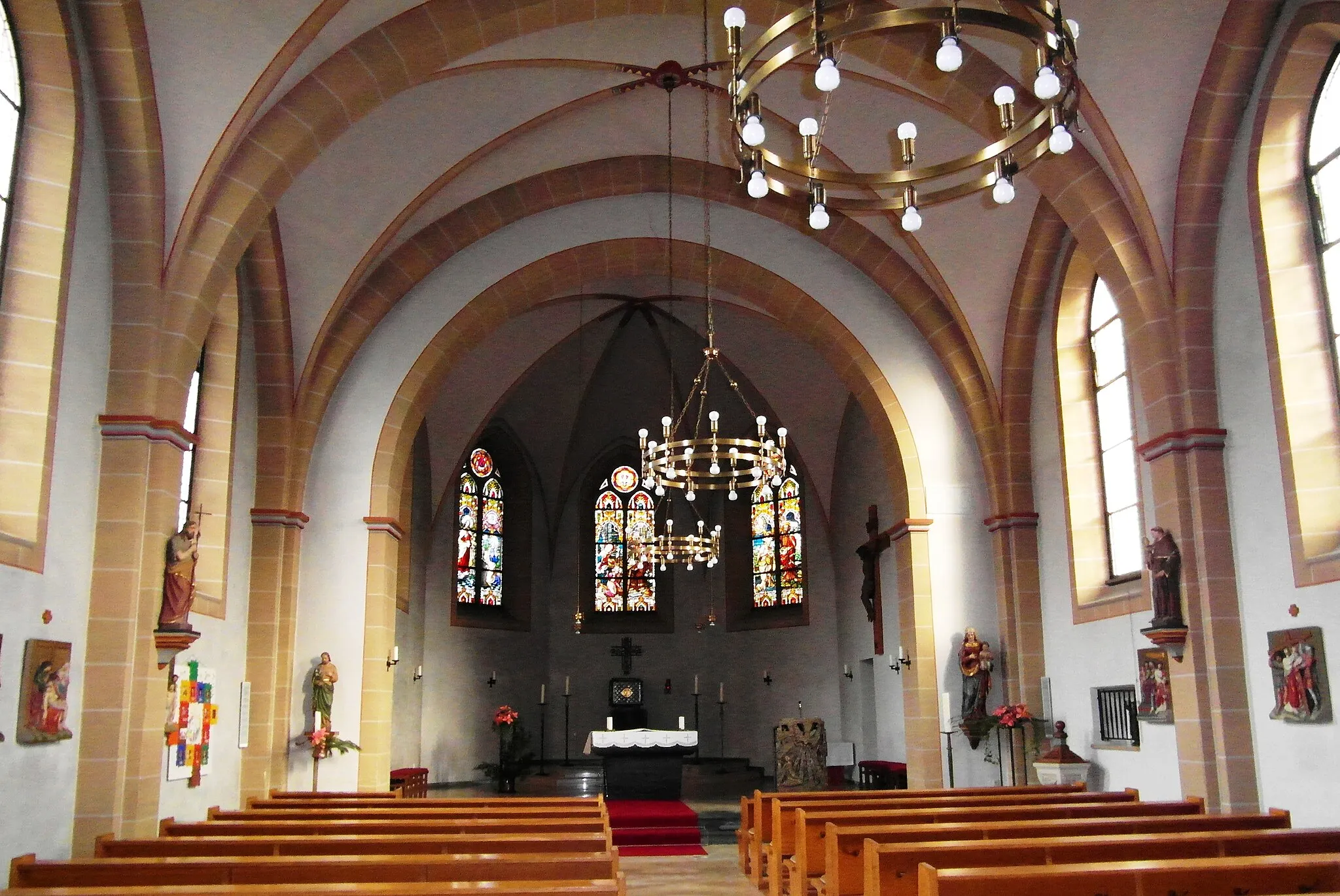 Photo showing: St. Johannes Baptist Serkenrode, Innenansicht