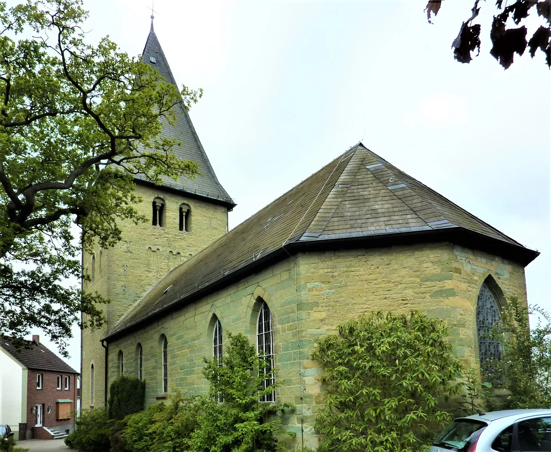 Photo showing: Evangelische Kirche Hilbeck