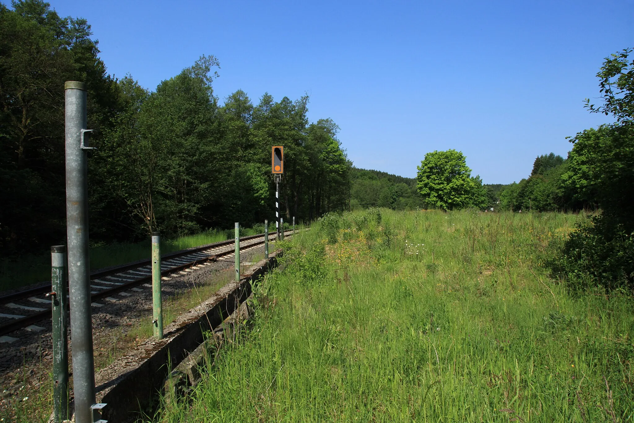 Photo showing: Ehemaliger Bahnhof Vollme, Hagener Straße in Kierspe-Vollme