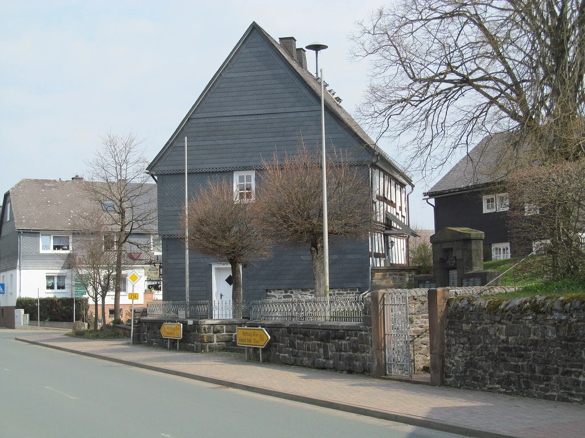 Photo showing: das alte Rathaus von Bromskirchen