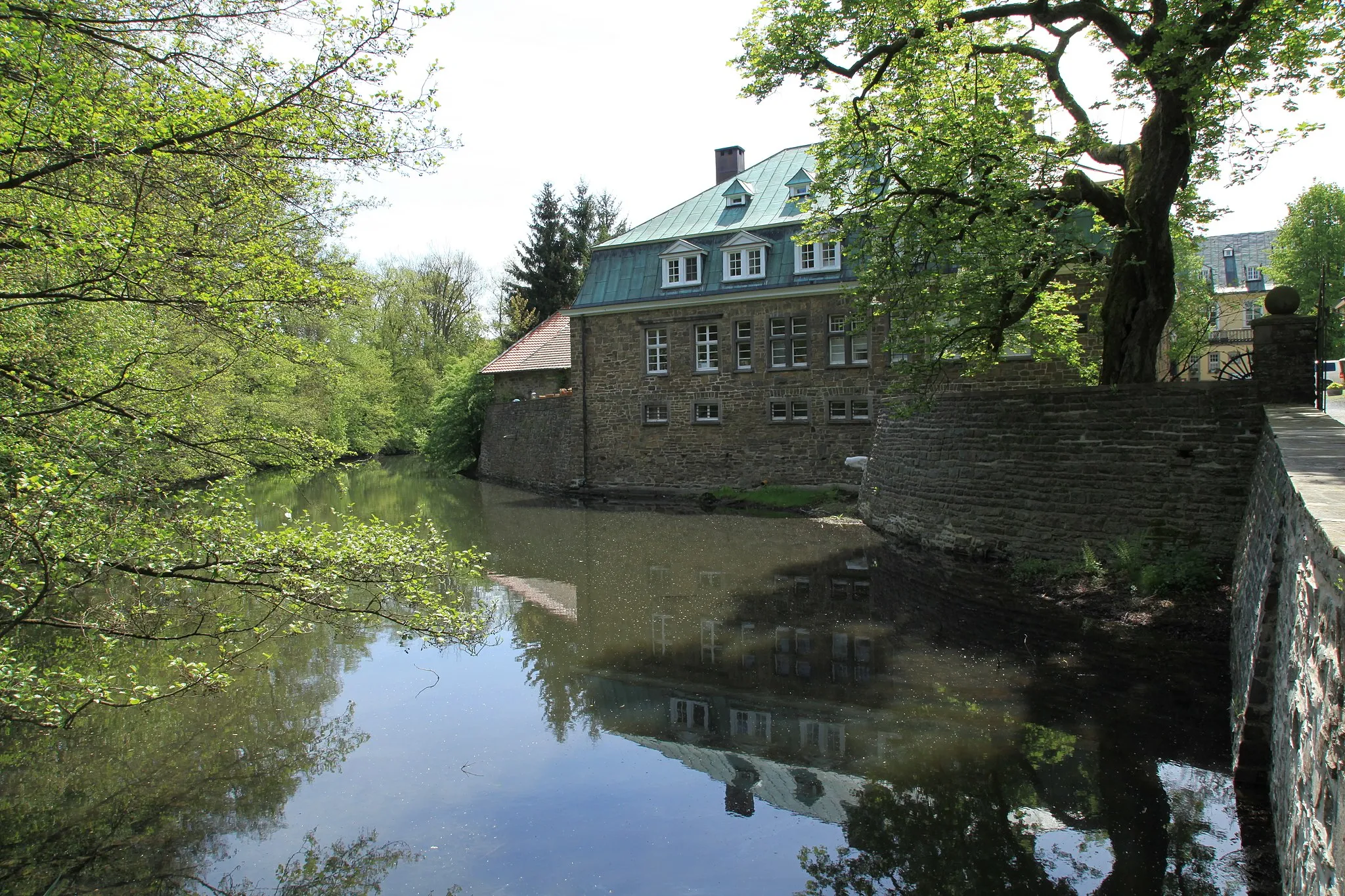 Photo showing: Haus Rhade, Alter Mühlenweg in Kierspe-Rhadermühle