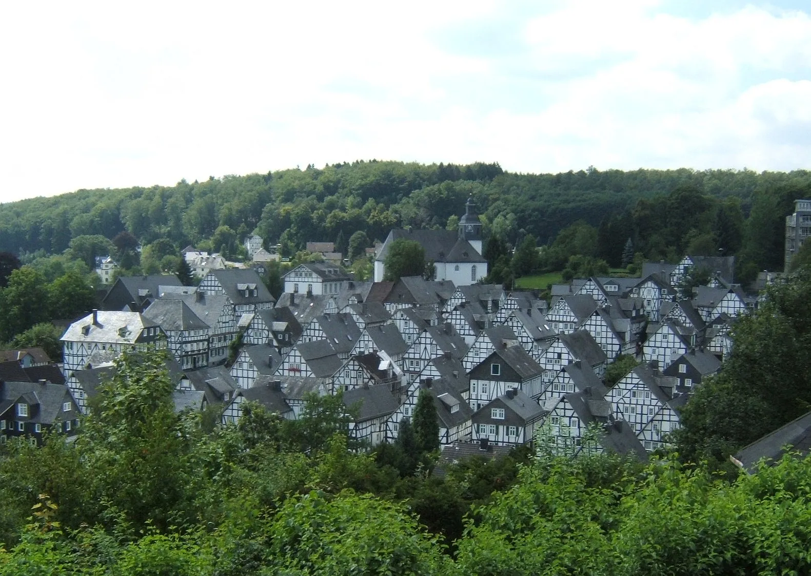 Photo showing: Historical center of Freudenberg, Westphalia (Alter Flecken)
