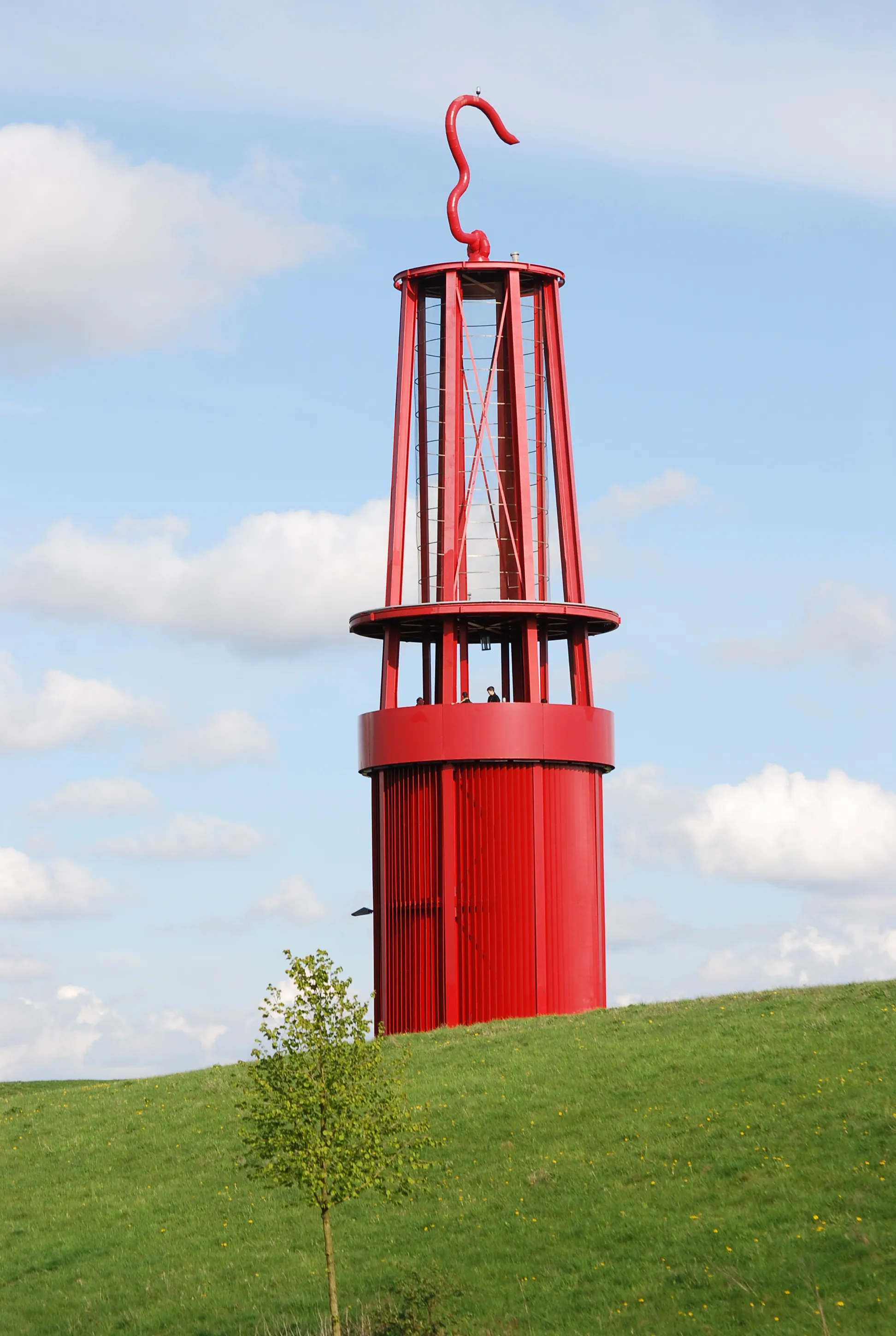 Photo showing: Die Grubenlampe auf der Halde Rheinpreußen, Moers, Nordrhein-Westfalen, Deutschland