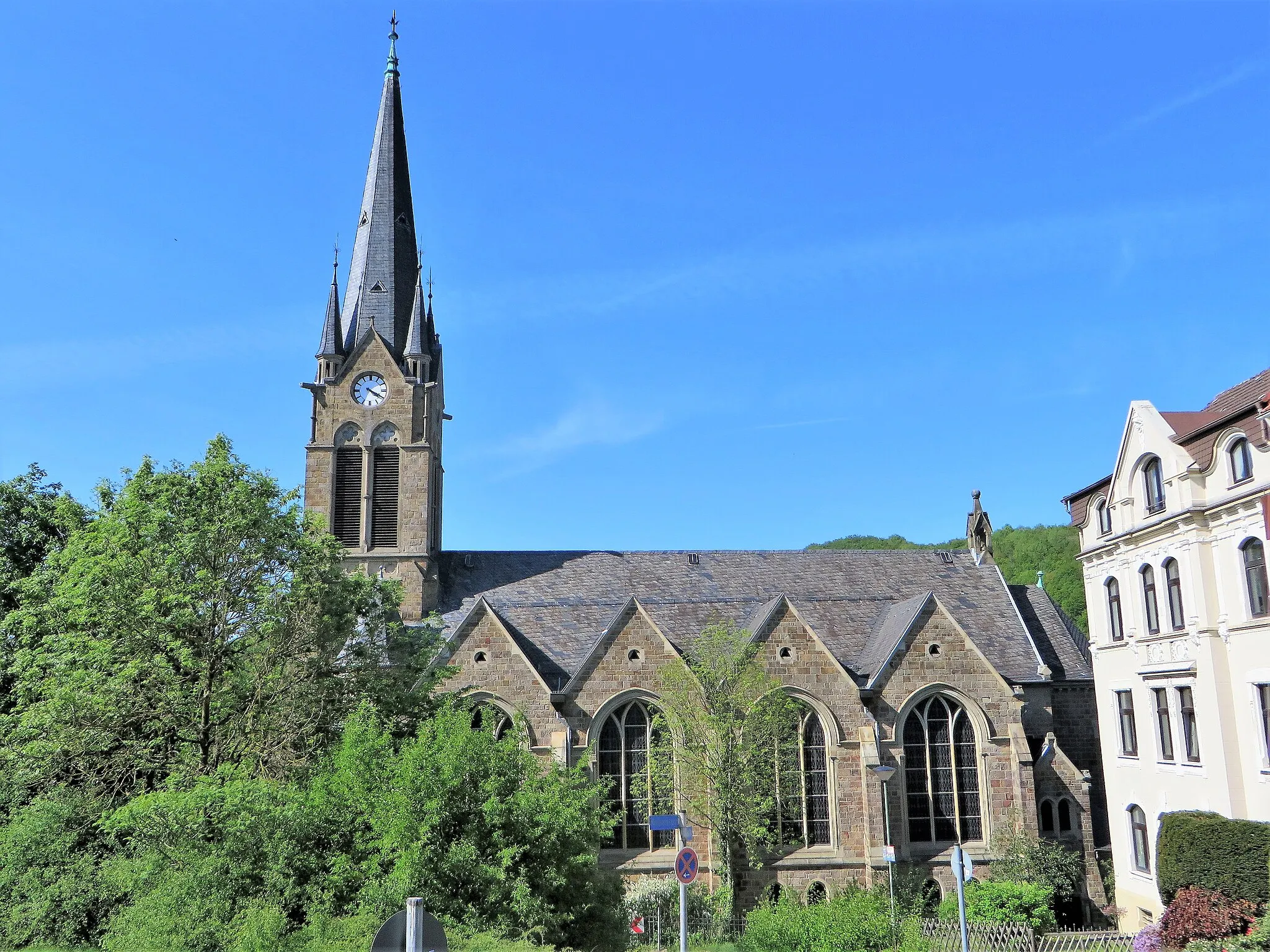 Photo showing: Evangelisch-lutherische Christuskirche in Hagen-Eilpe, Hohle Straße 7.