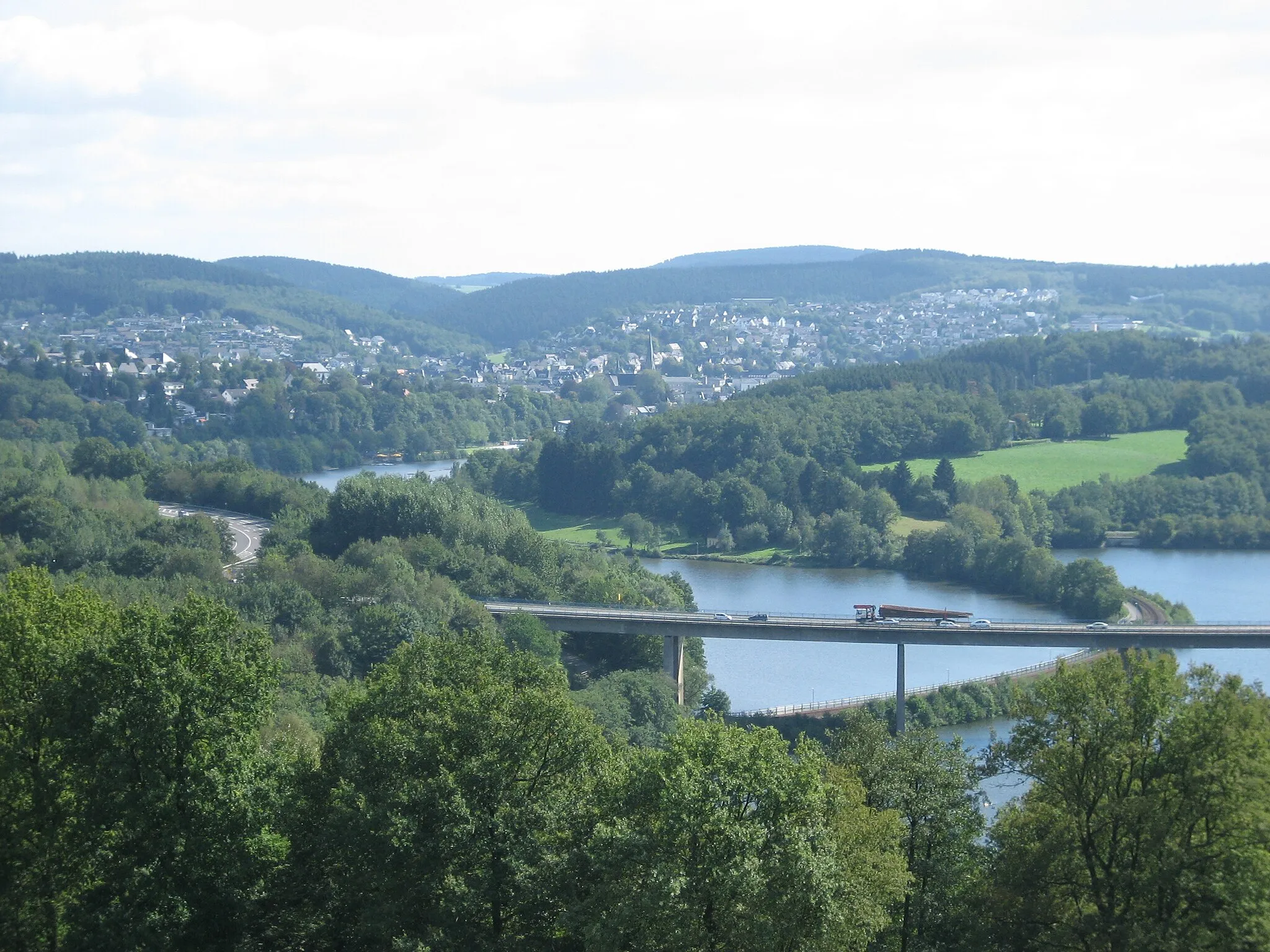 Photo showing: Town of Olpe from the northwest