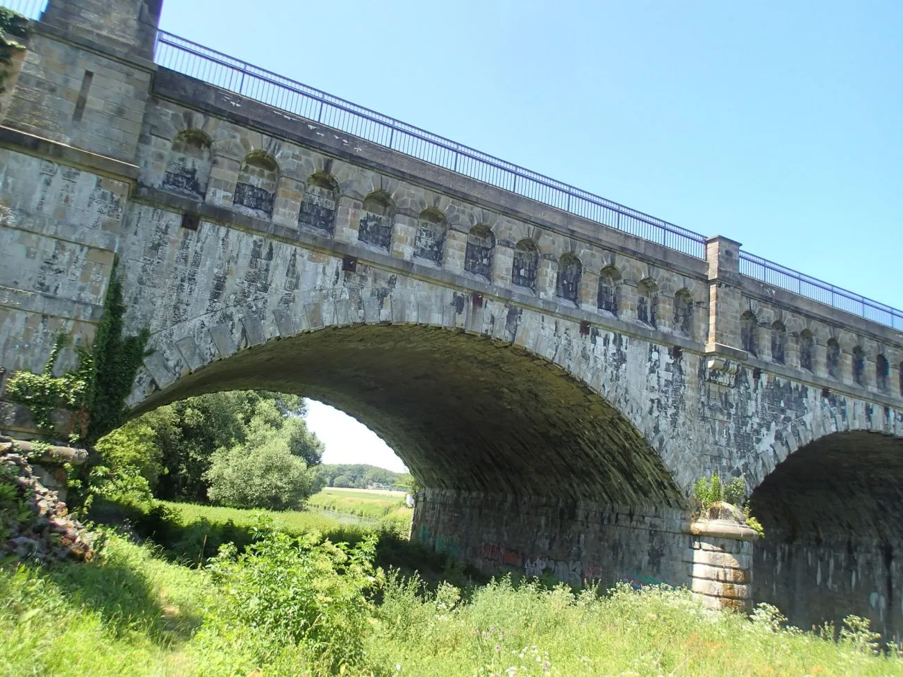 Photo showing: Kanalbrücke Alte Fahrt über die Lippe, Ostseite