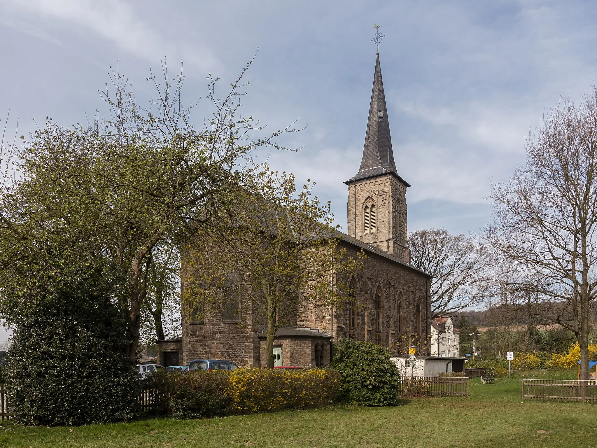 Photo showing: Gennebreck, reformed church:  Kirche Herzkamp