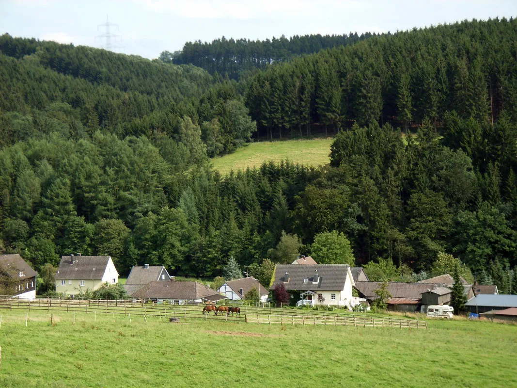 Photo showing: view of Nochen, district of Gummersbach, North Rhine-Westphalia, Germany