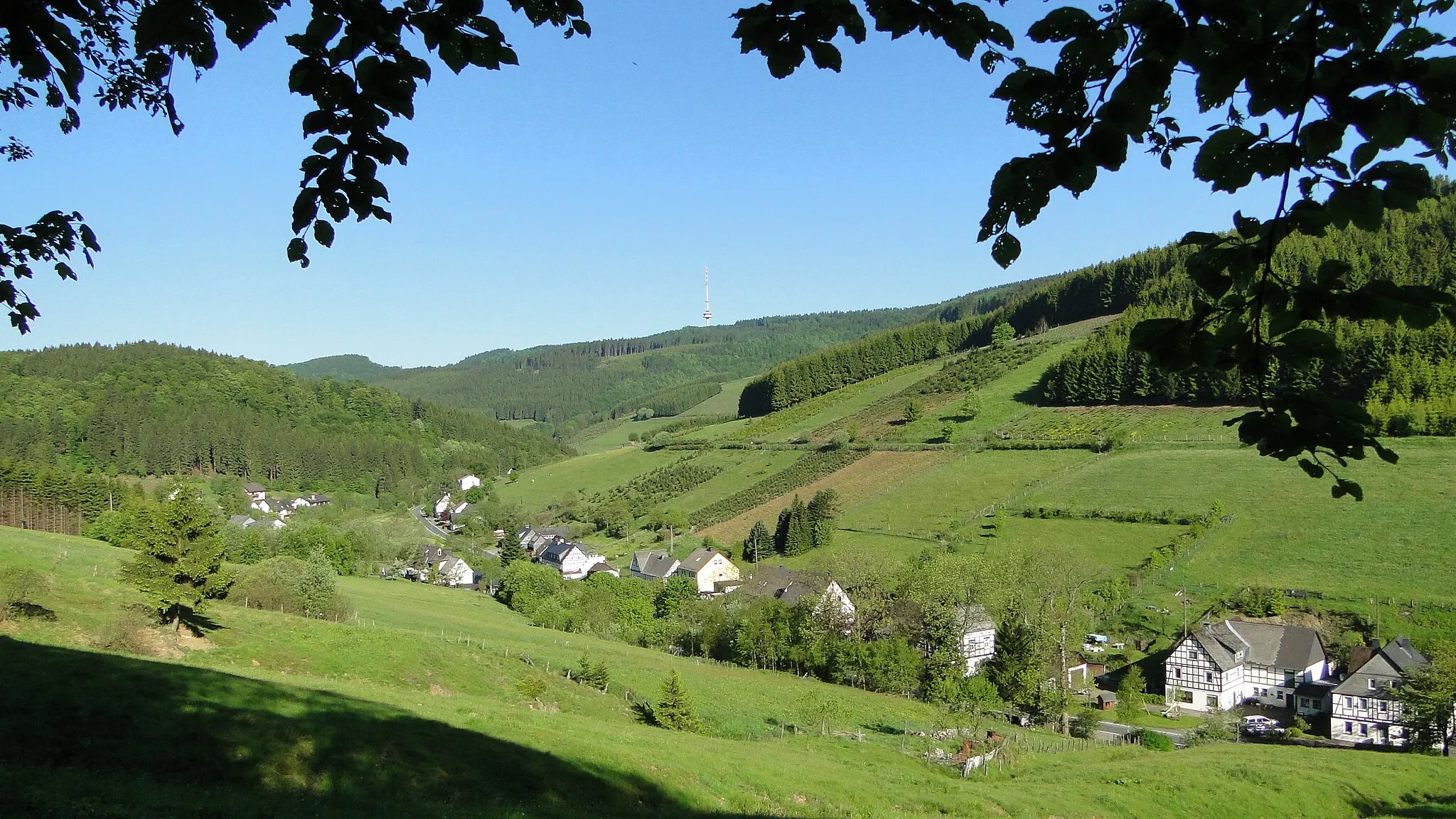 Photo showing: Blick von der Winterseite aufRehsiepen