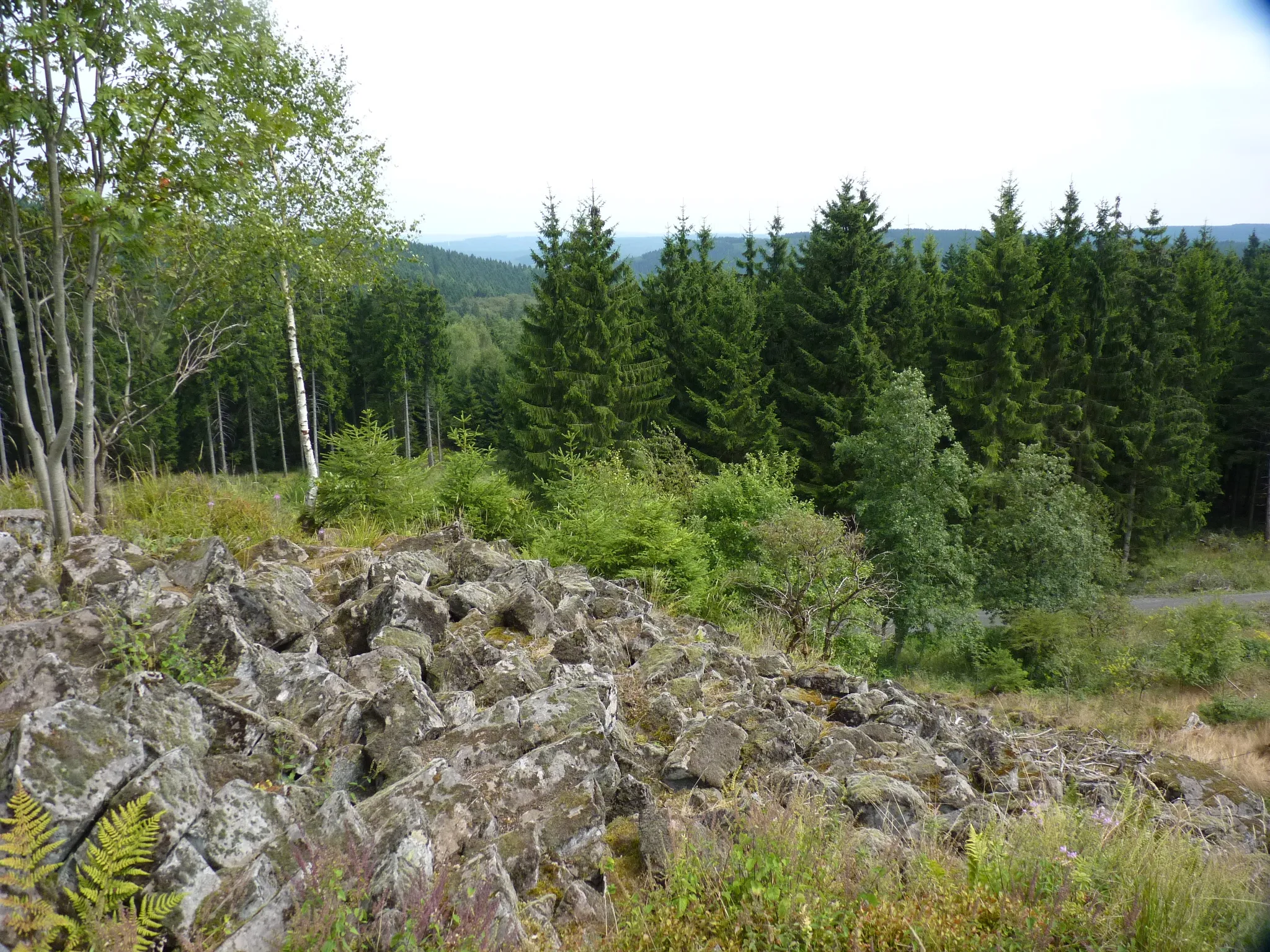 Photo showing: Ausblick von den Trödelsteinen