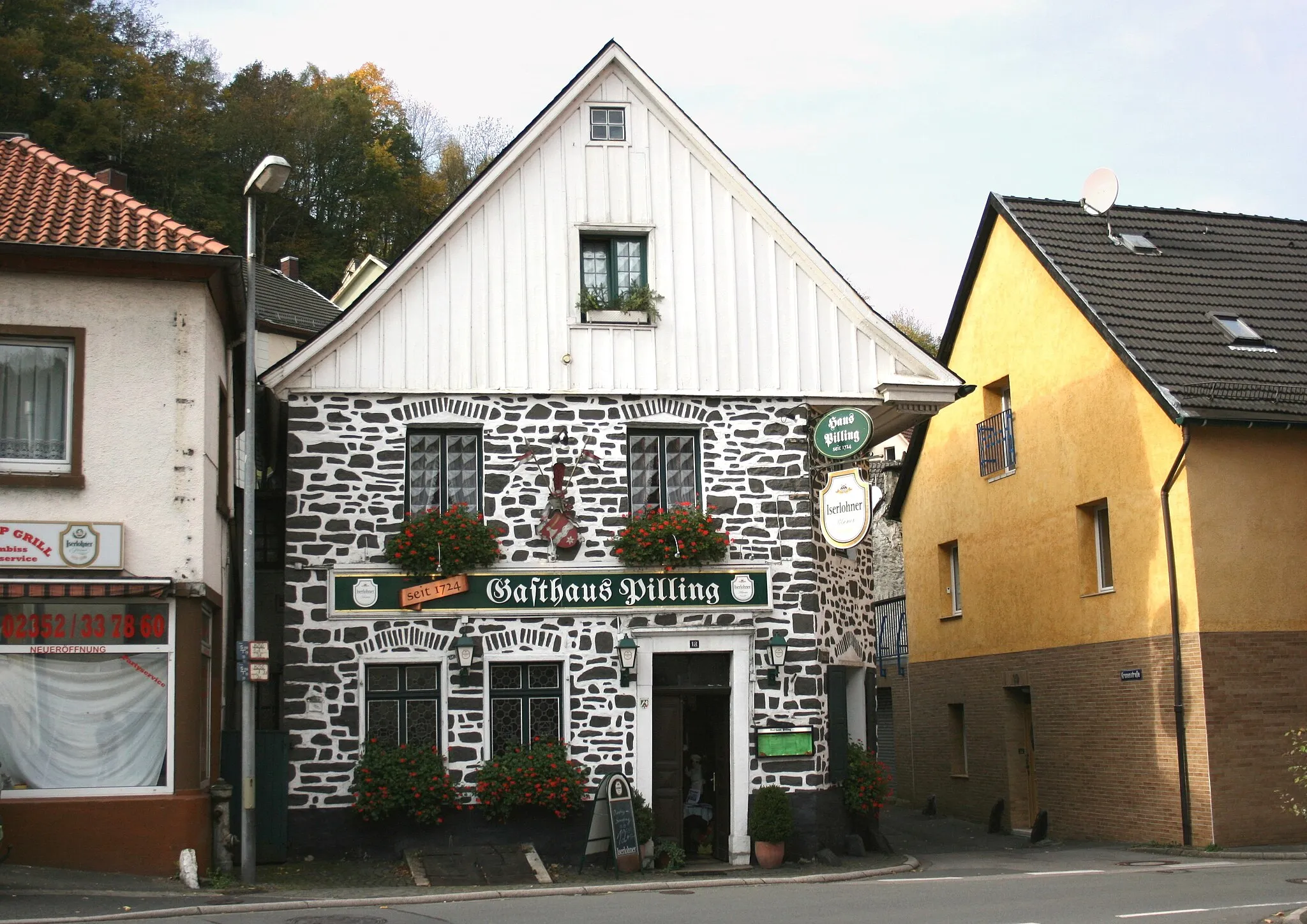 Photo showing: Gasthaus Pilling in Altena, Nettestraße 18.