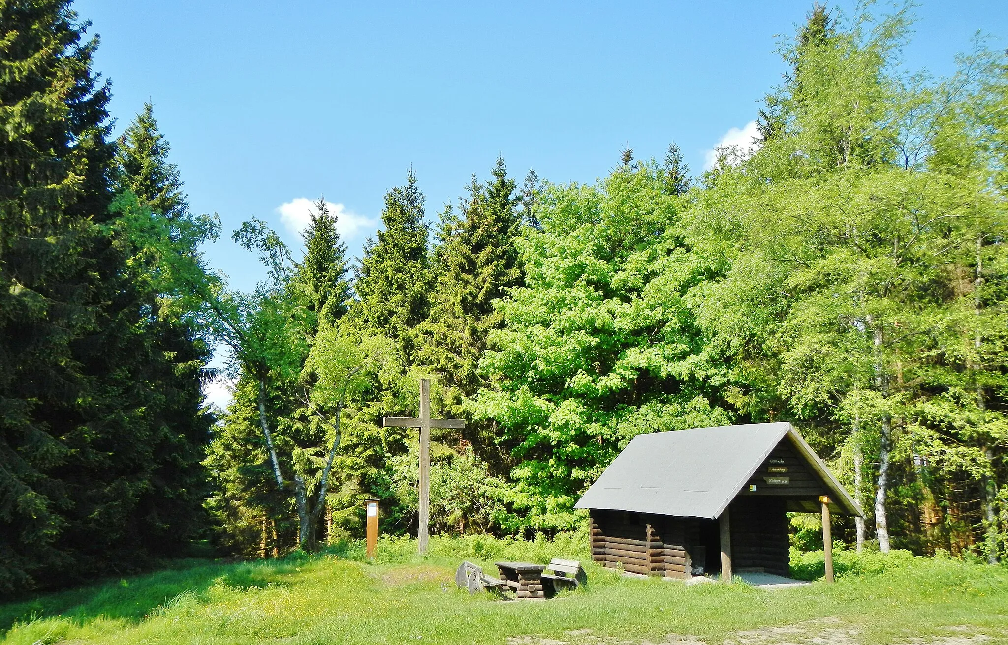 Photo showing: Franzosenkreuz am Lagerstein, an der "Alten Land- und Königsstraße"