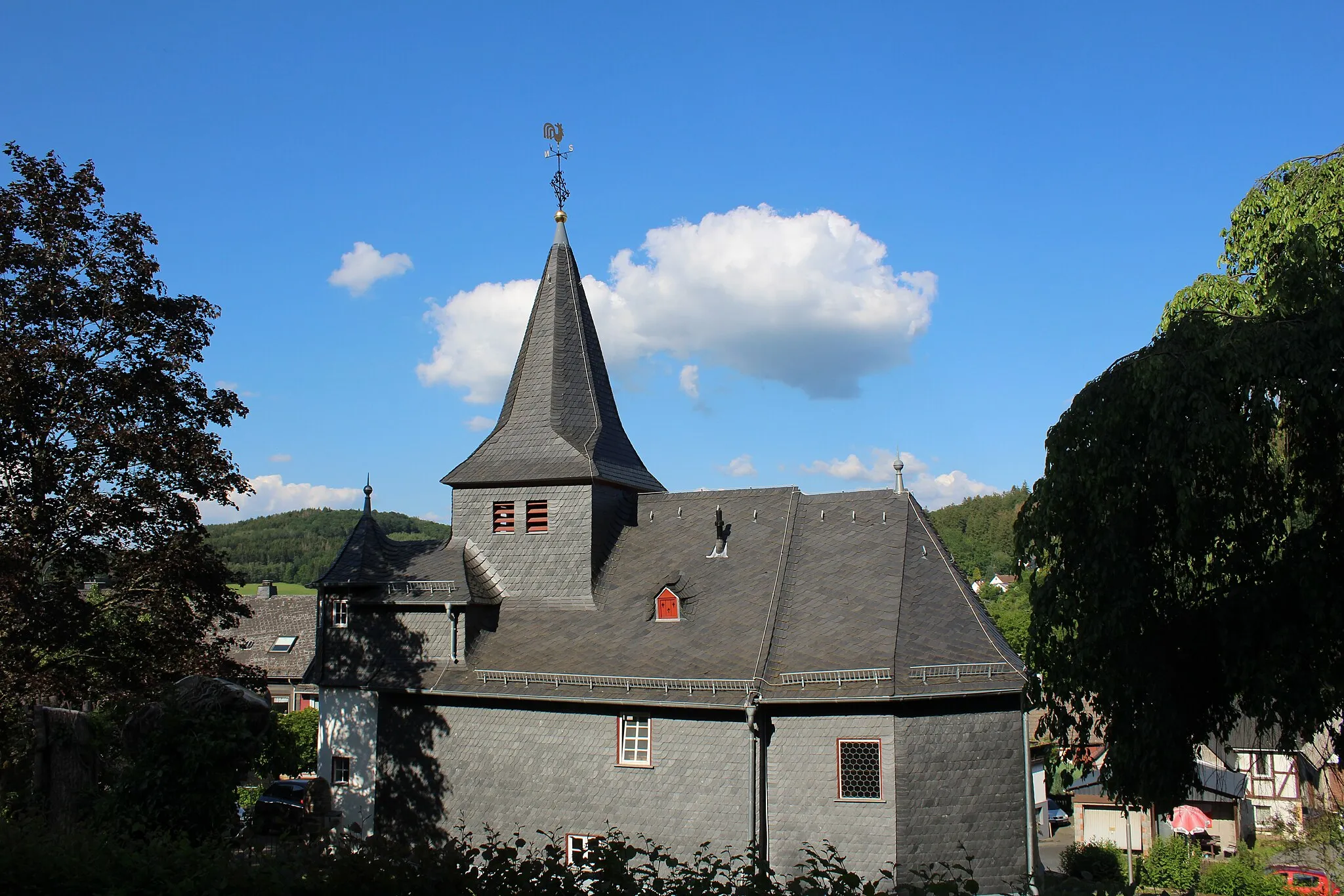 Photo showing: Ev. Kapelle Steinbrücken, Gemeinde Dietzhölztal, Hessen, Deutschland