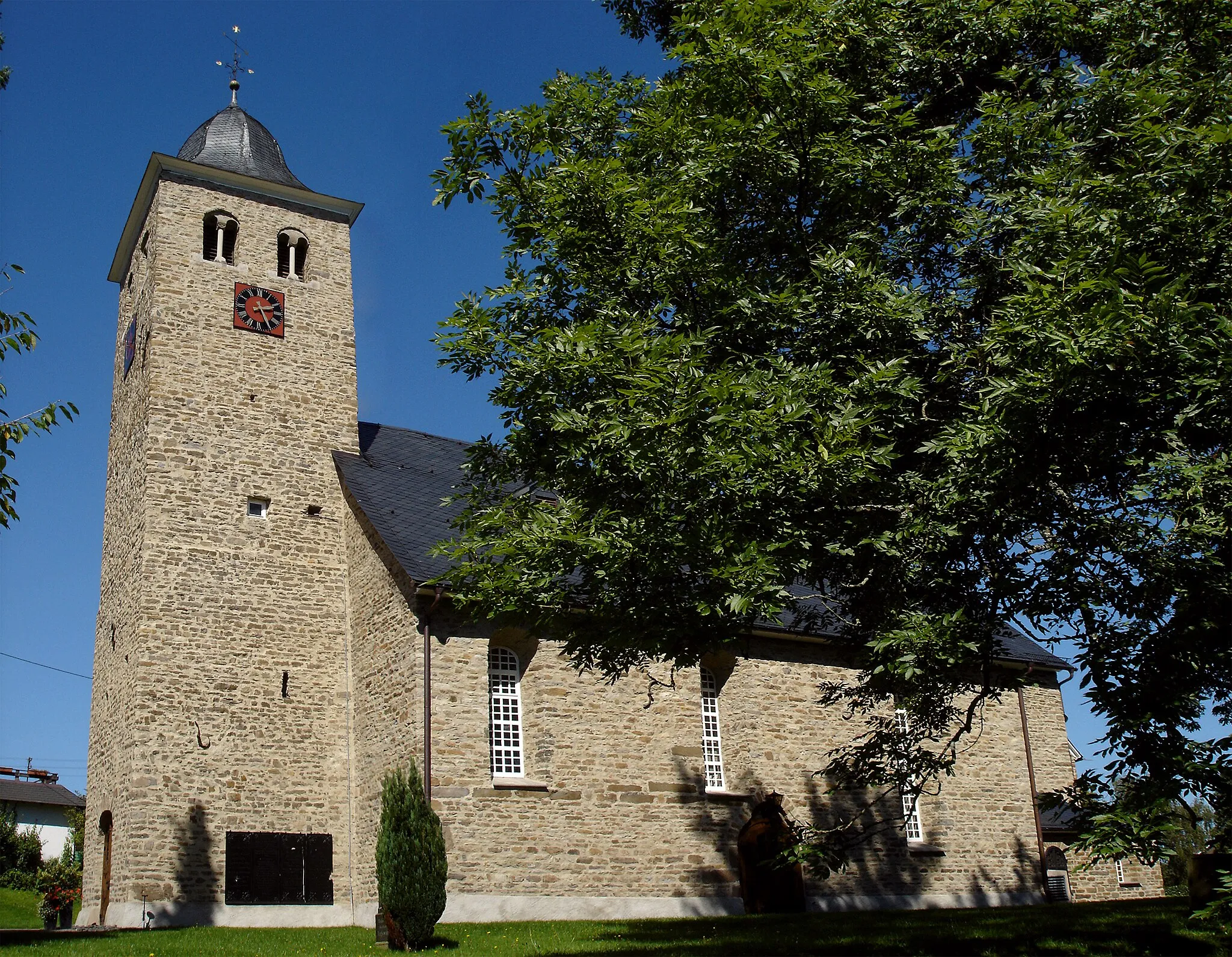 Photo showing: Ev. ref. church Krombach, Kreuztal, Germany