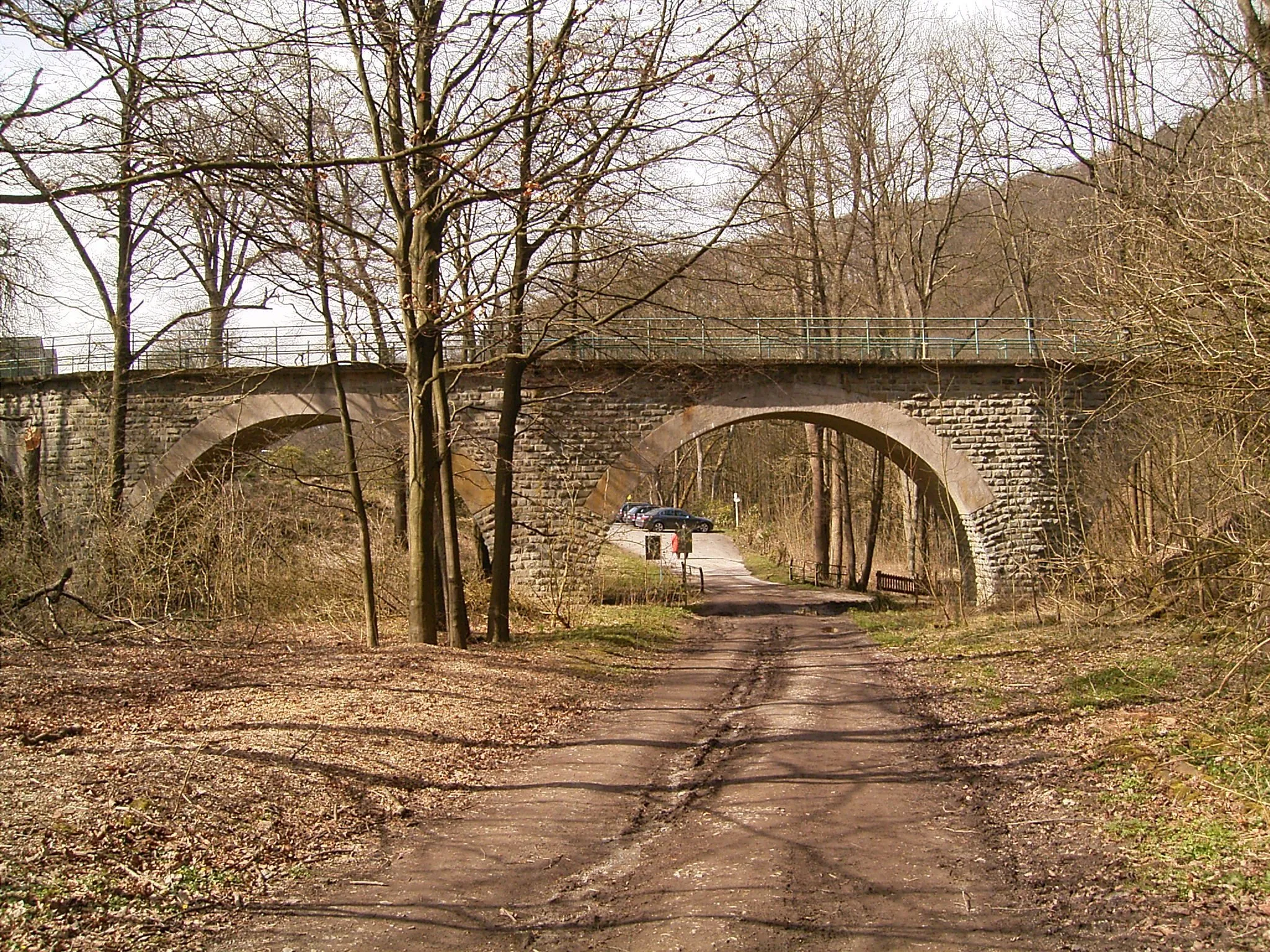 Photo showing: Viadukt Plessen der ehemaligen Kleinbahntrasse Haspe-Vörde-Breckerfeld in Hagen-Haspe