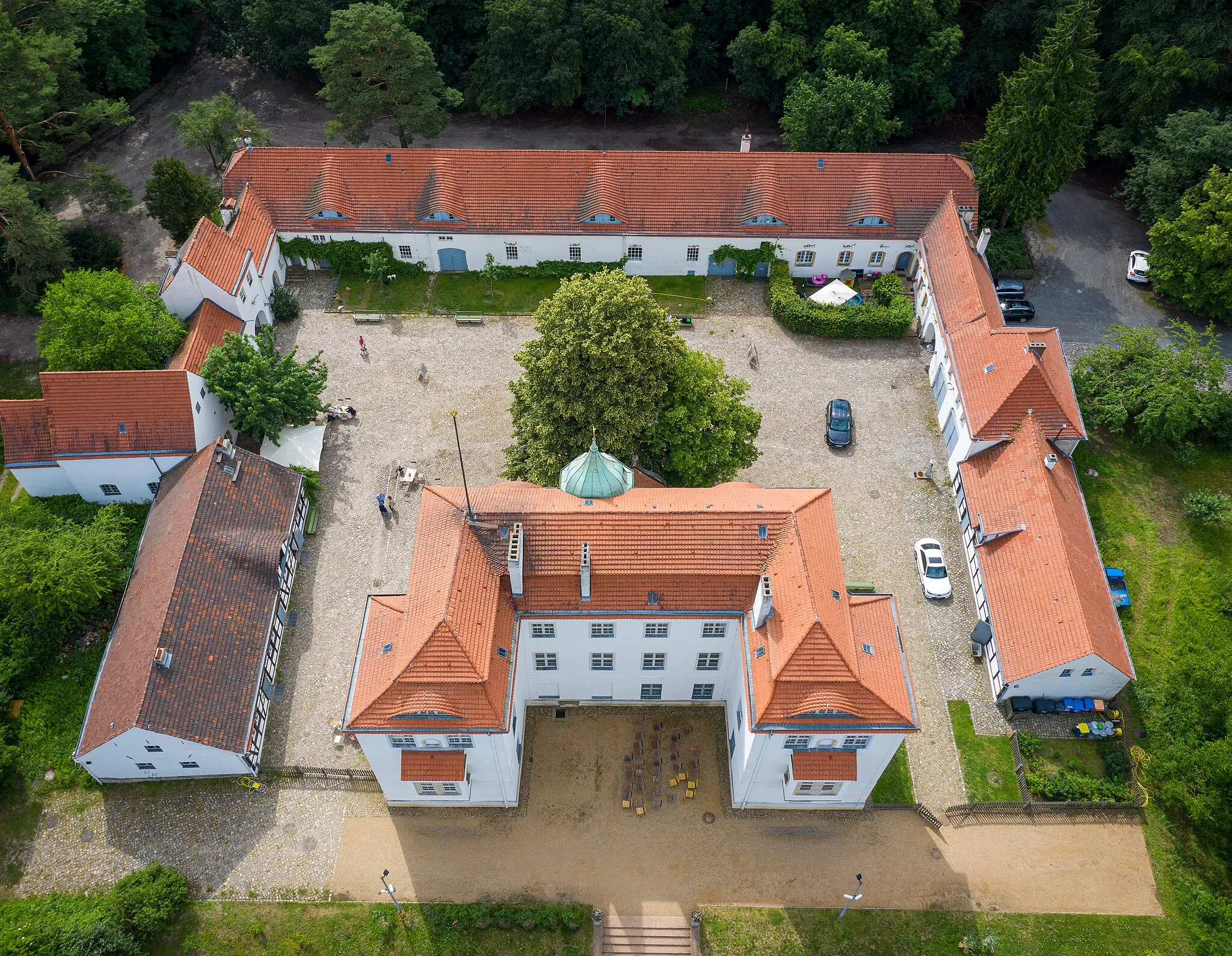 Photo showing: Jagdschloss Grunewald, Blick von oben