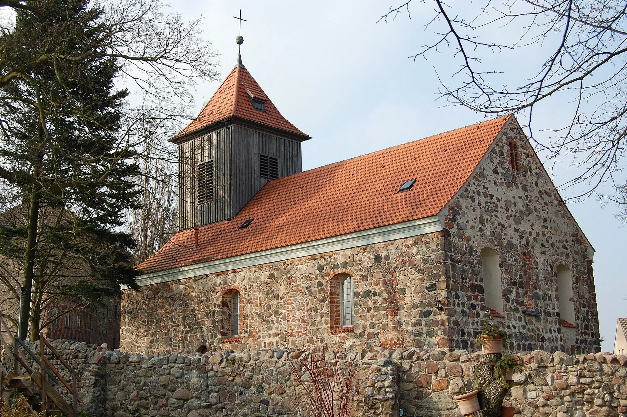 Photo showing: Mehrow church, Ahrensfelde municipality, Barnim district, Brandenburg state, Germany