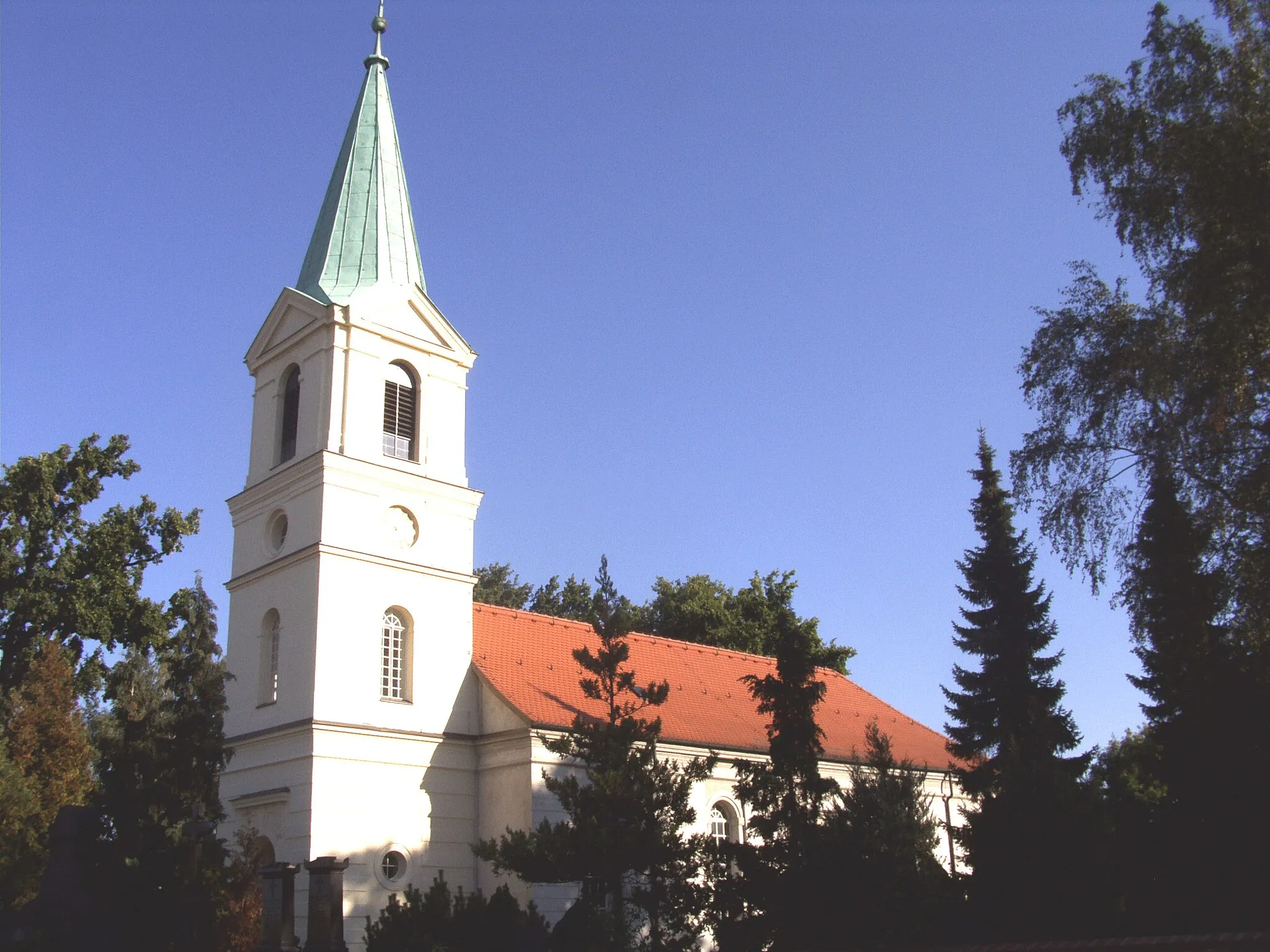 Photo showing: The village church in Ahrensfelde, Brandenburg, Germany.