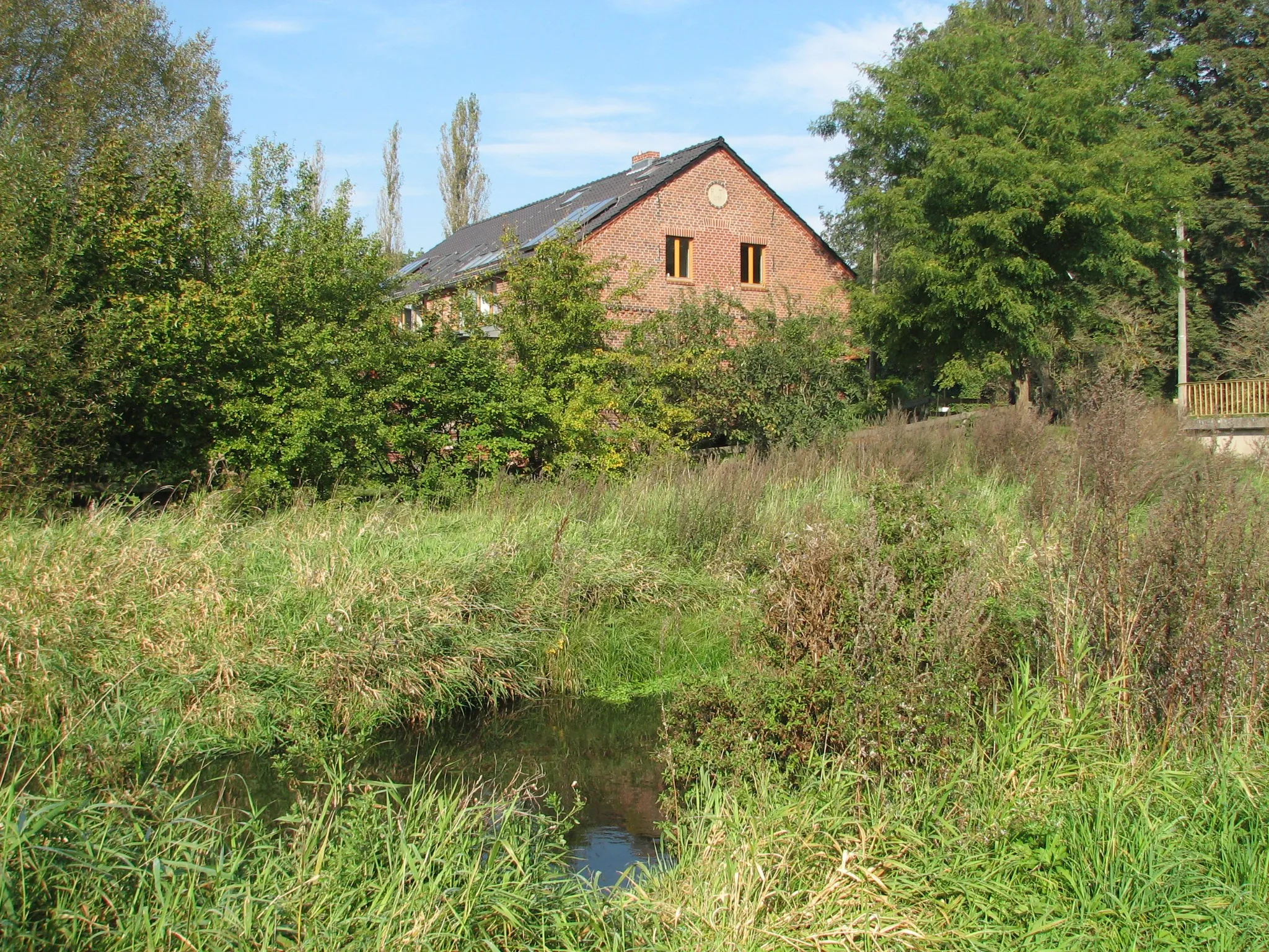 Photo showing: At this spot stood the former Heidemühle, which once belonged to the village Münchehofe.