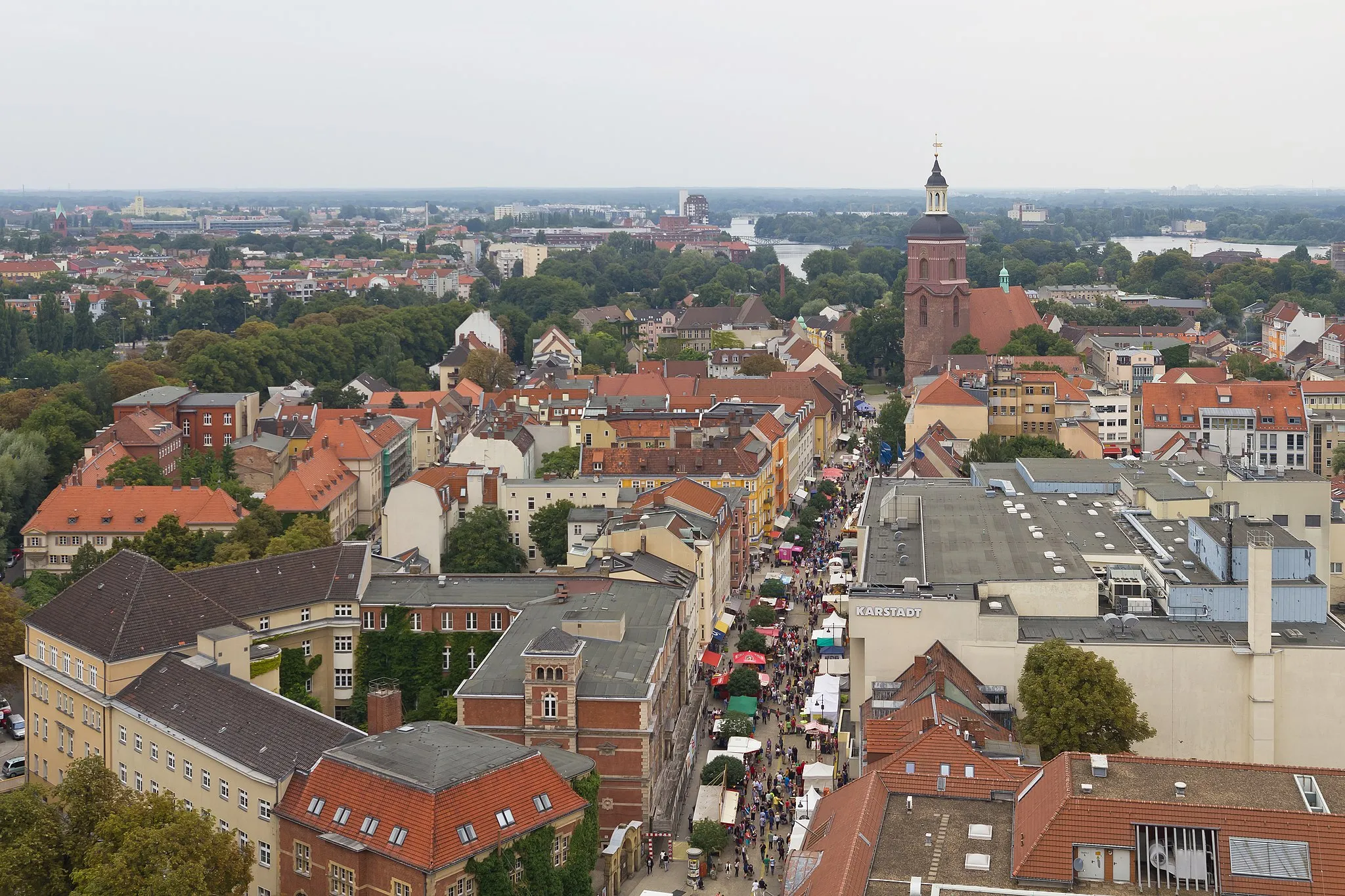 Photo showing: View from the tower of Spandau town hall, Berlin