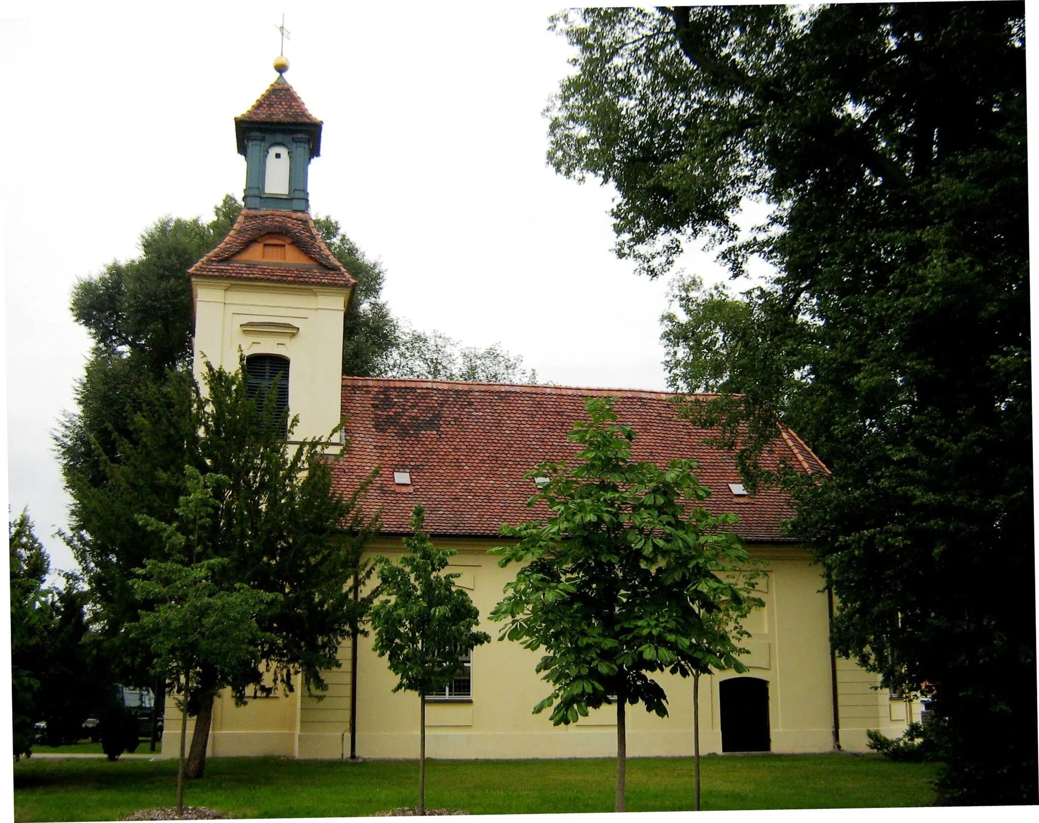 Photo showing: Dorfkirche Schönwalde-Glien von Süden
