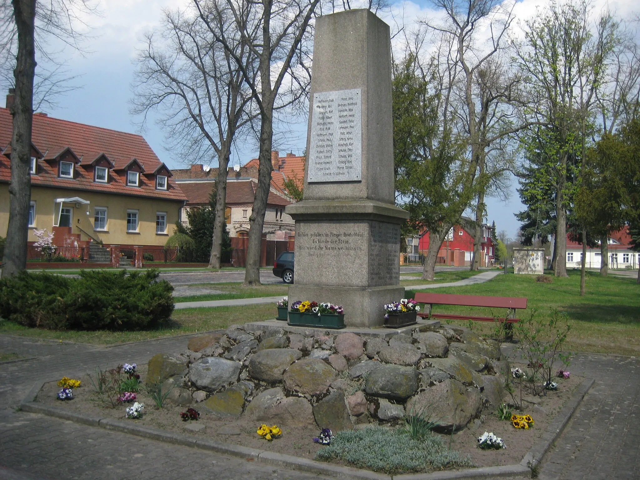 Photo showing: Denkmal 1.Weltkrieg - Ragow/1