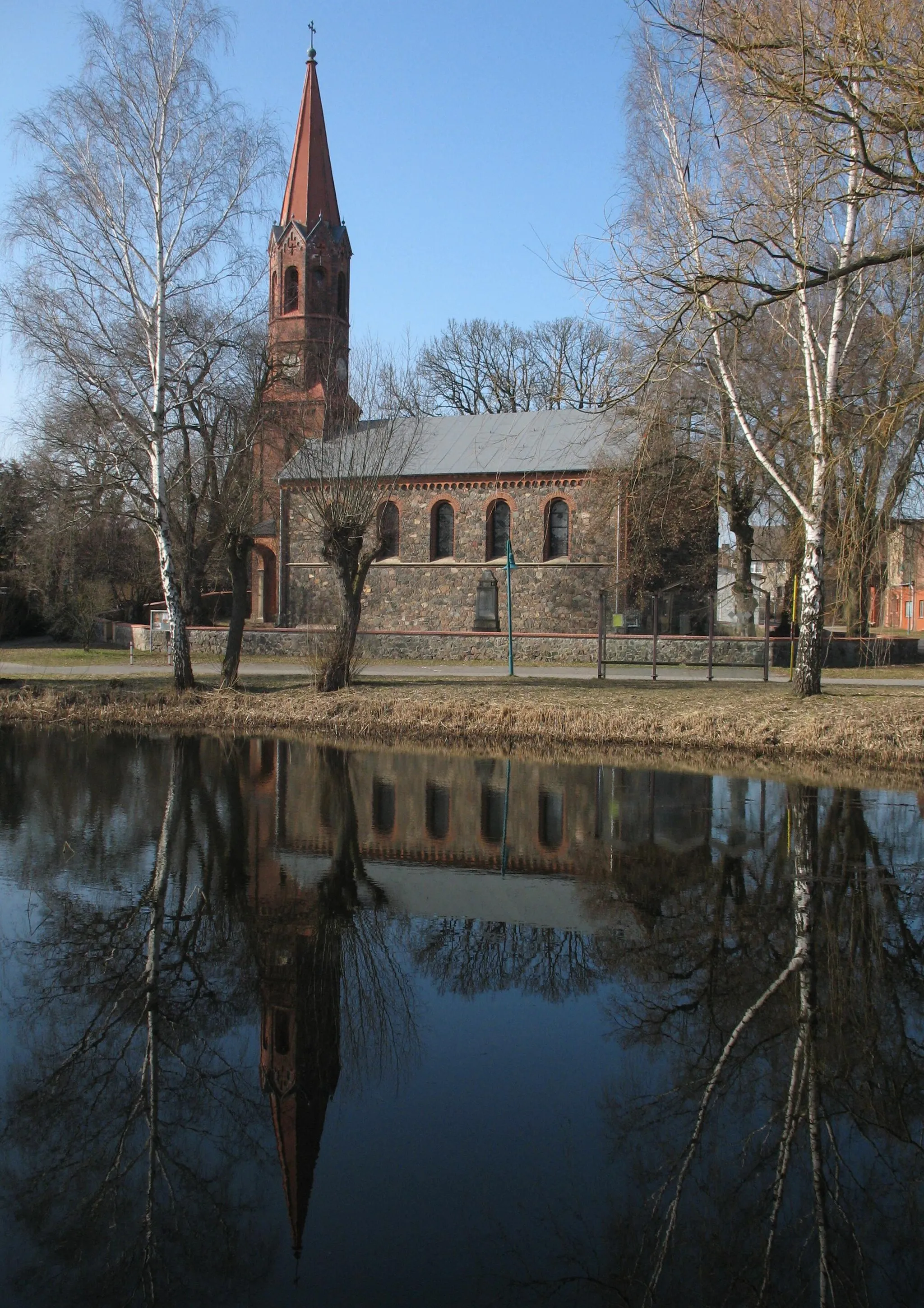 Photo showing: Church in Groß Kreutz-Bochow in Brandenburg, Germany