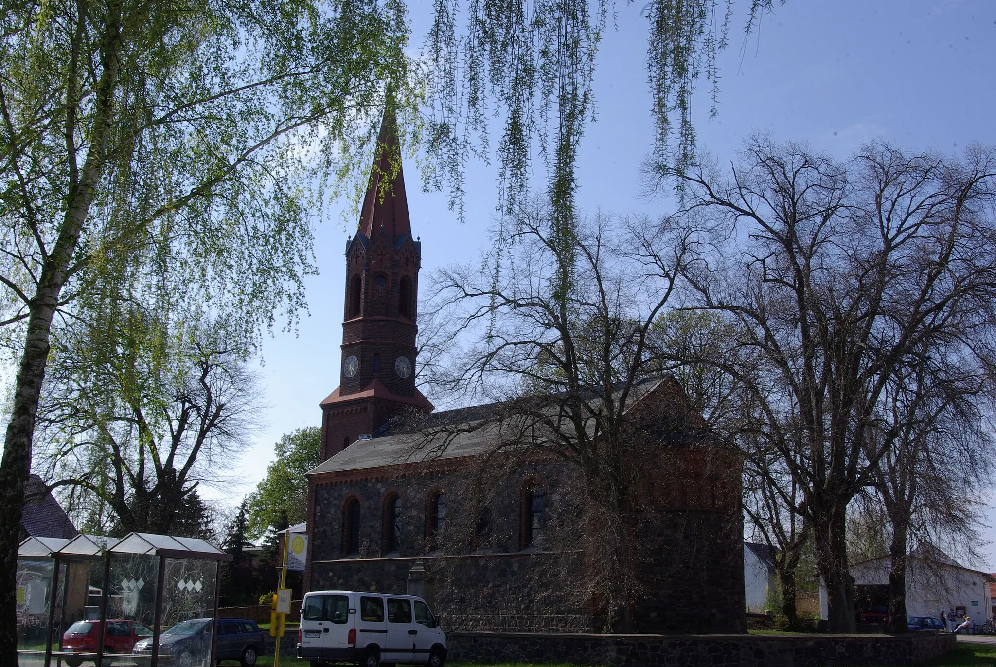 Photo showing: Groß Kreutz, Ortsteil Bochow. Die Kirche steht unter Denkmalschutz.