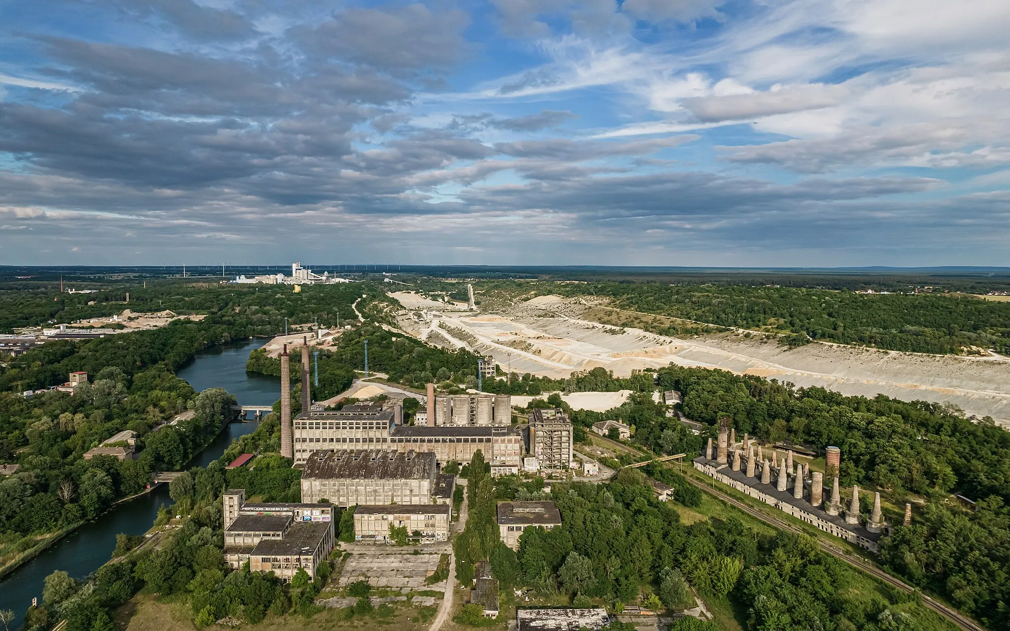Photo showing: Aerial view of museum park Rüdersdorf, Brandenburg, Germany