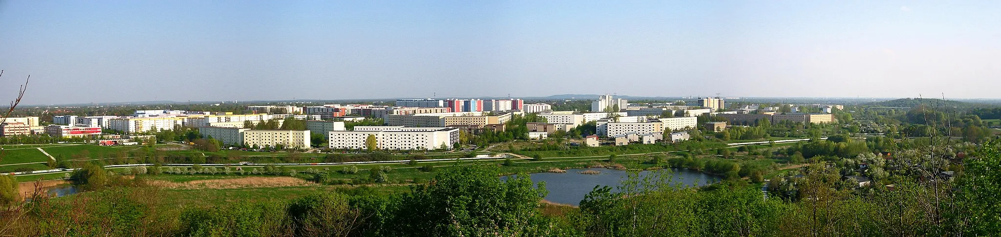 Photo showing: Berlin - view from Kienberg to the southeast to Hellersdorf and Kaulsdorf-Nord.