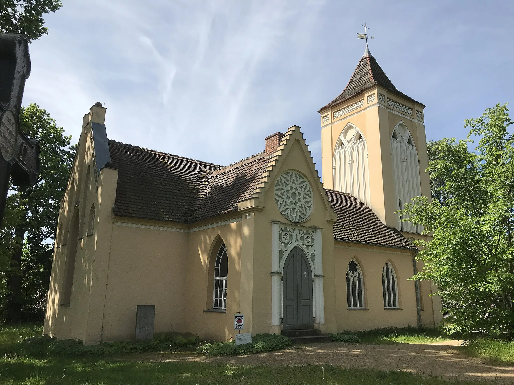 Photo showing: Dorfkirche in Paretz bei Potsdam in Brandenburg